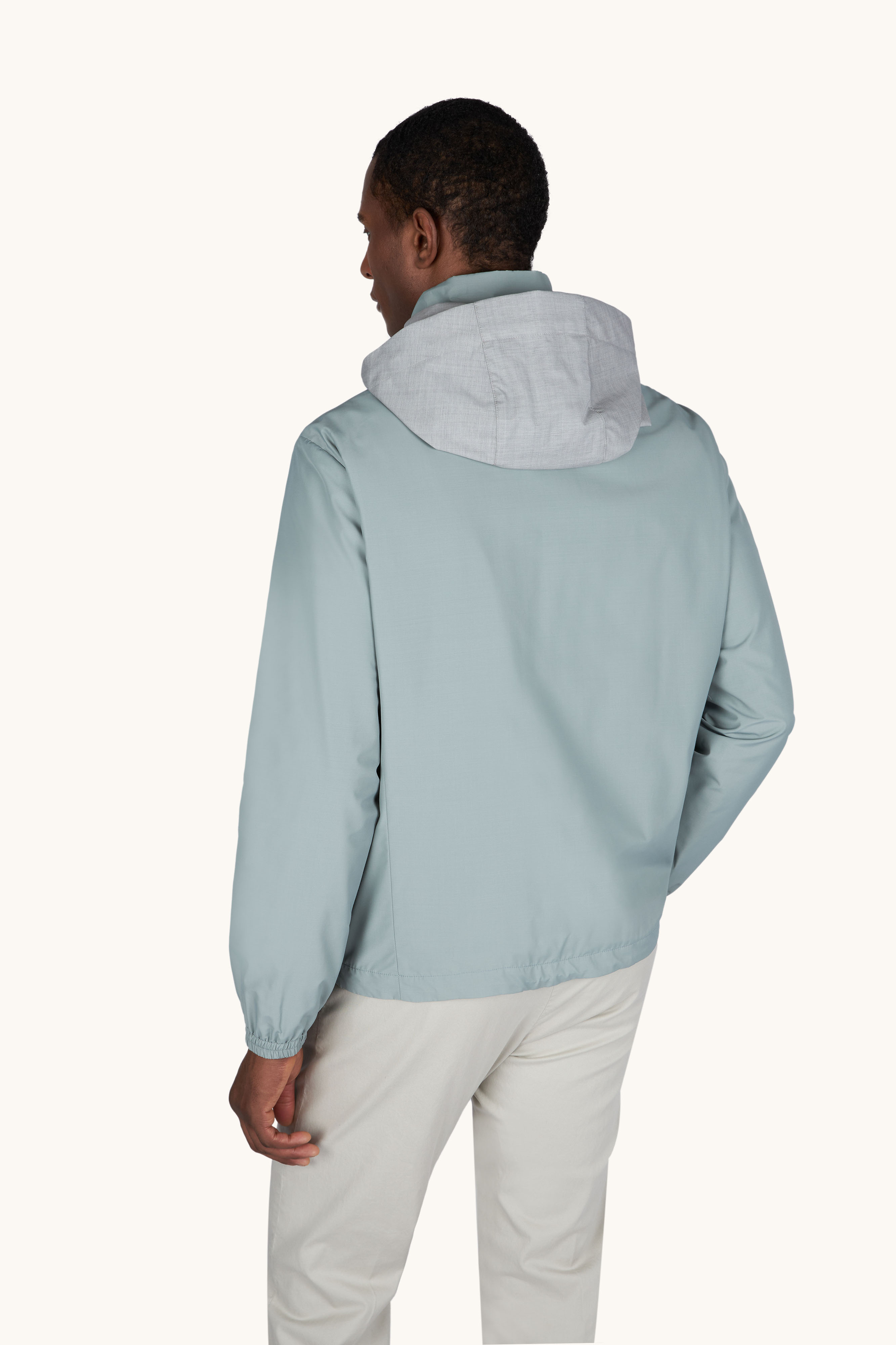 Cazadora cortavientos de nailon, lana y seda image number 3