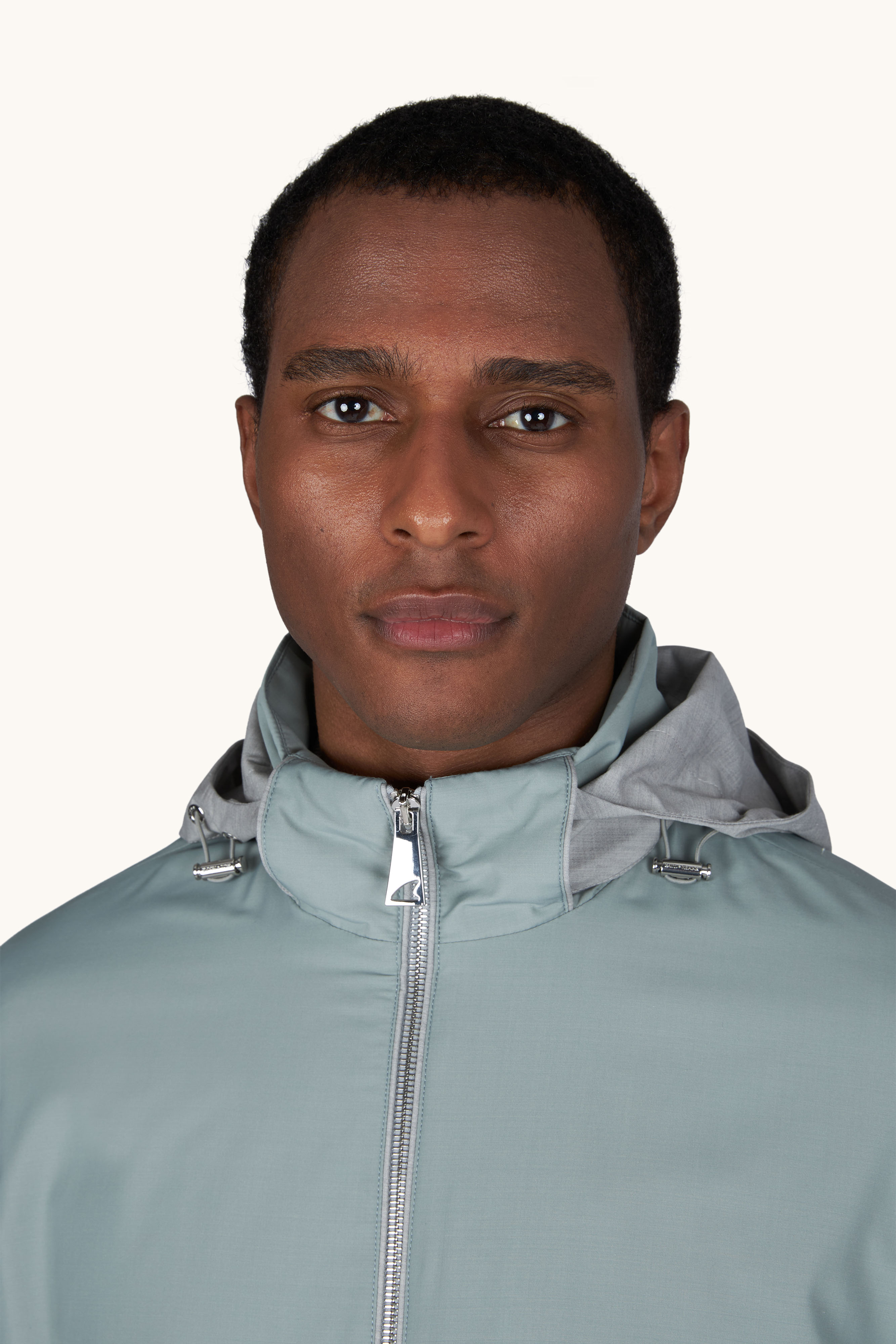 Cazadora cortavientos de nailon, lana y seda image number 5