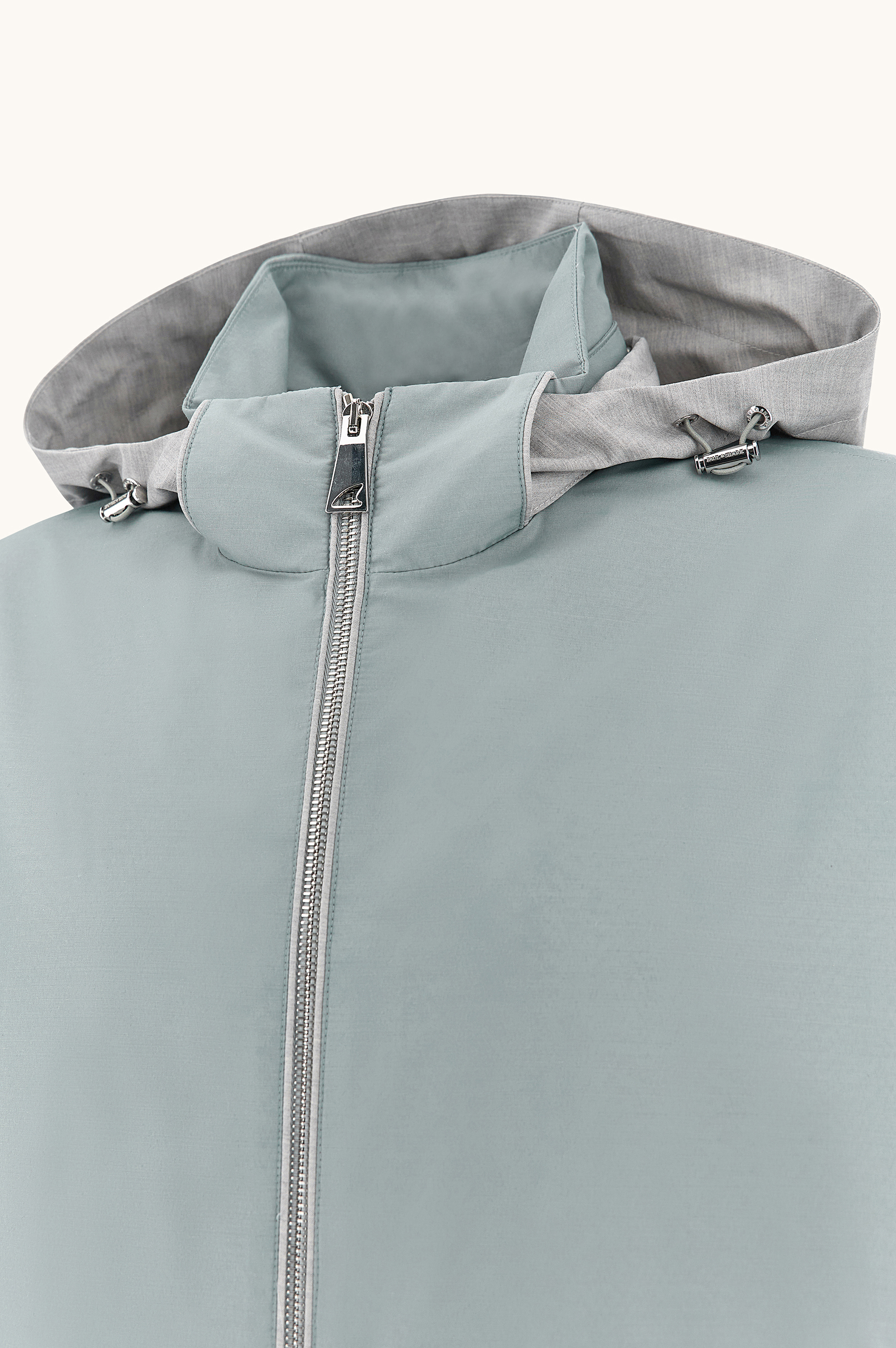 Windbreaker in nylon, wool and silk image number 1