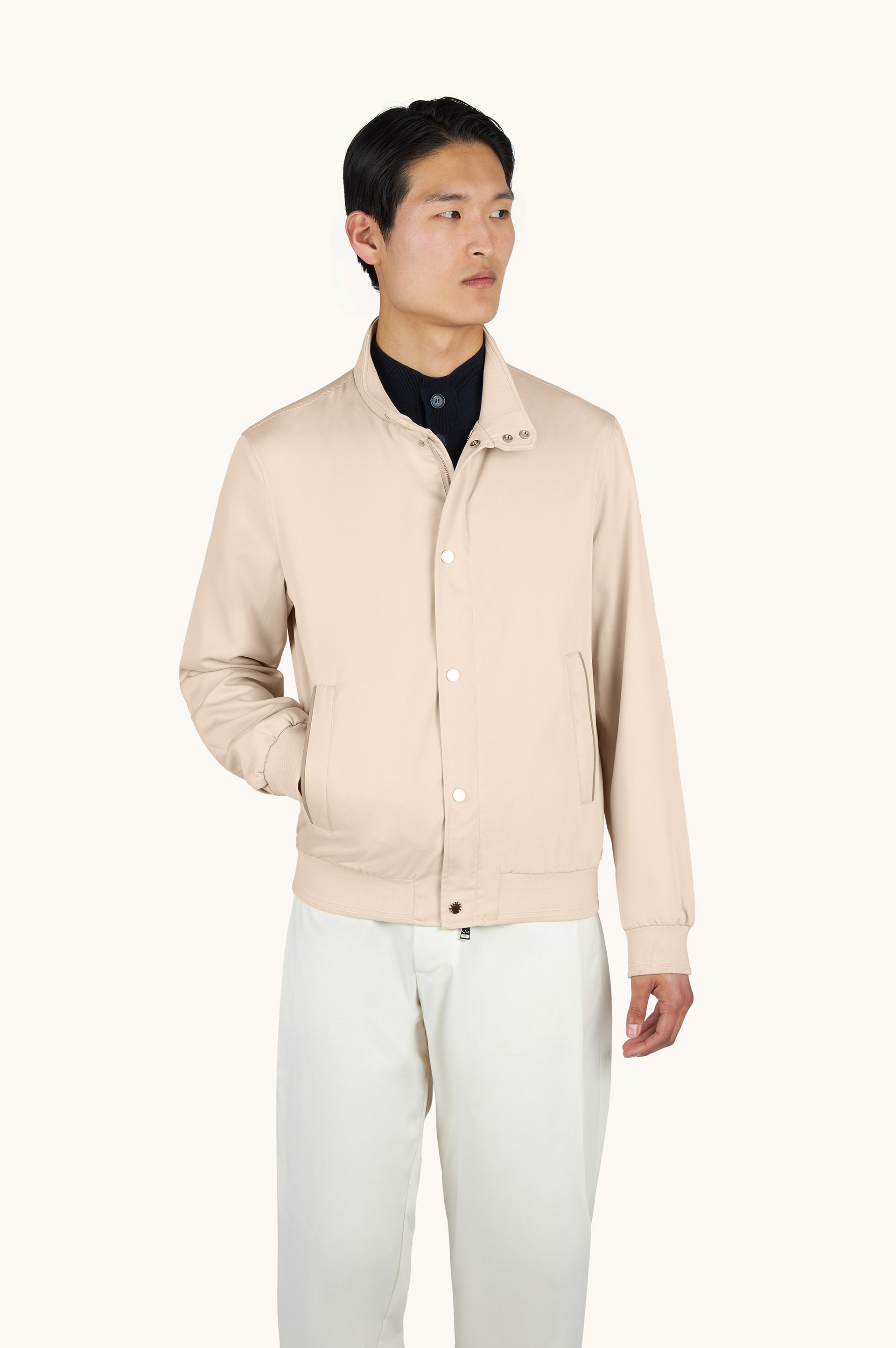 Blouson bomber en soie de m&ucirc;rier image number 0