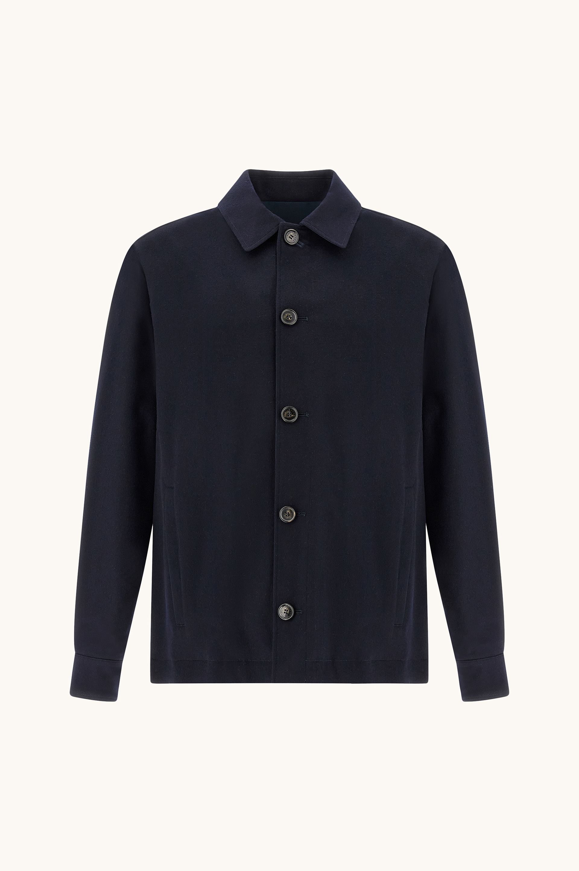 Surchemise r&eacute;versible en cachemire et tissu technique image number 11