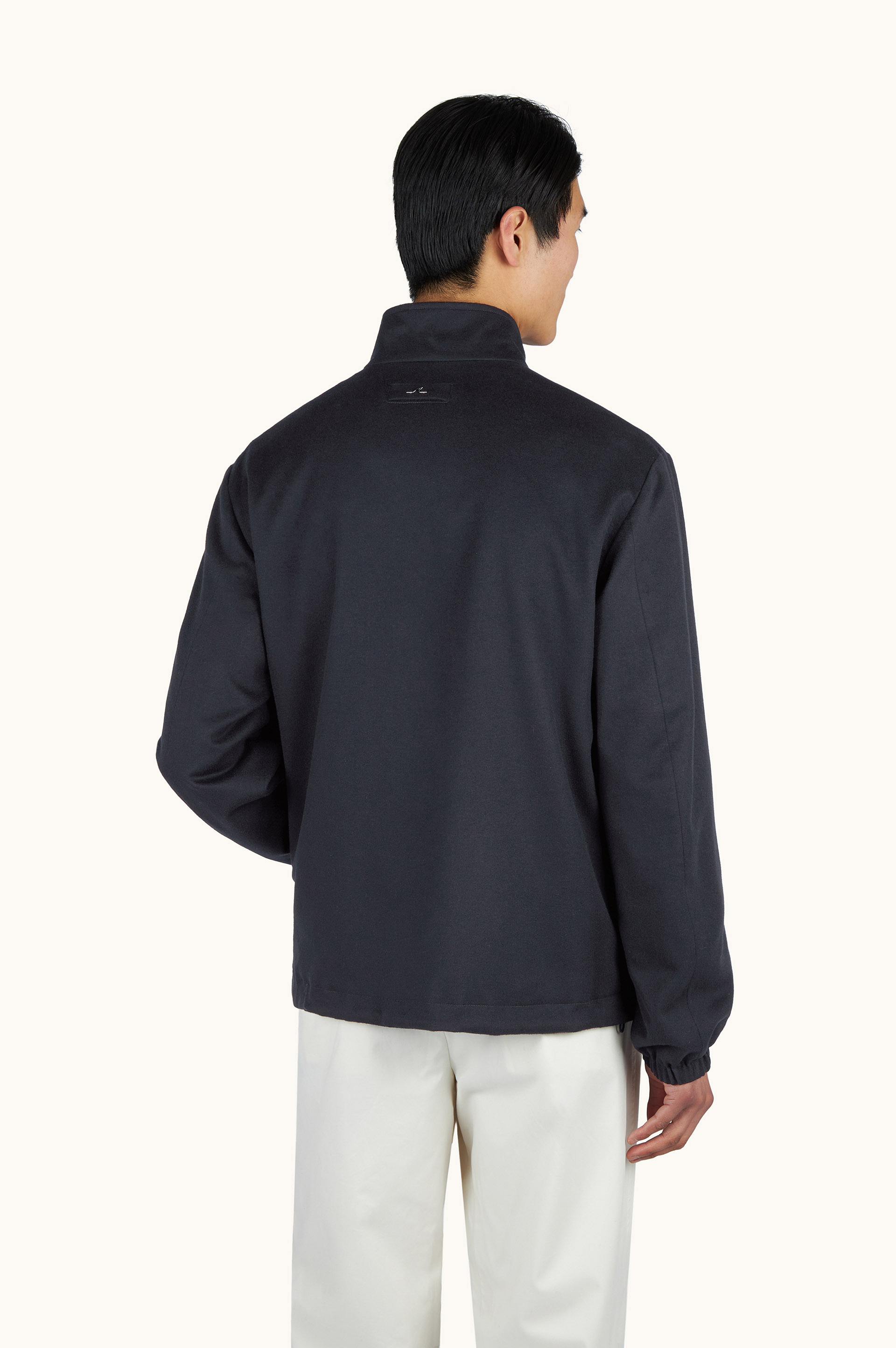 Reversible Eclisse blouson in cashmere and Typhoon&reg; Platinum image number 2
