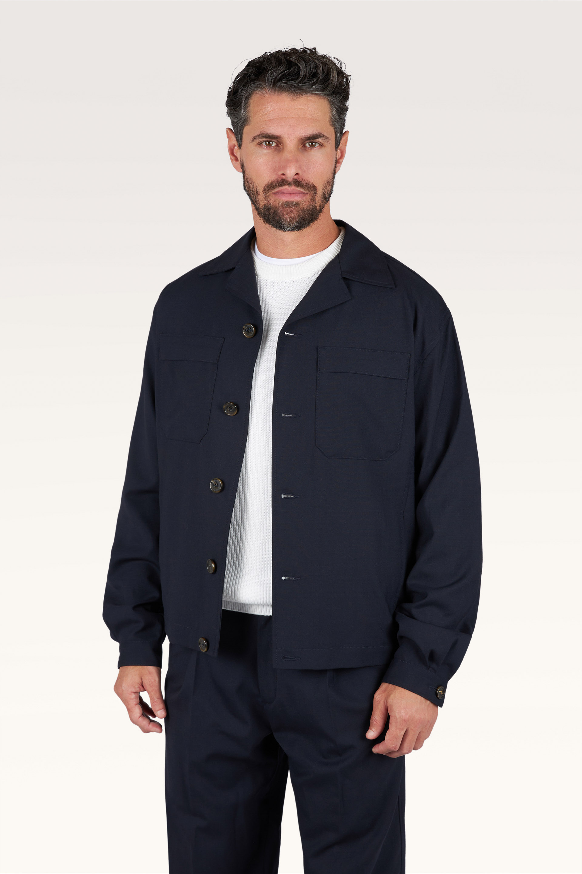 Tech Wool Overshirt image number 6