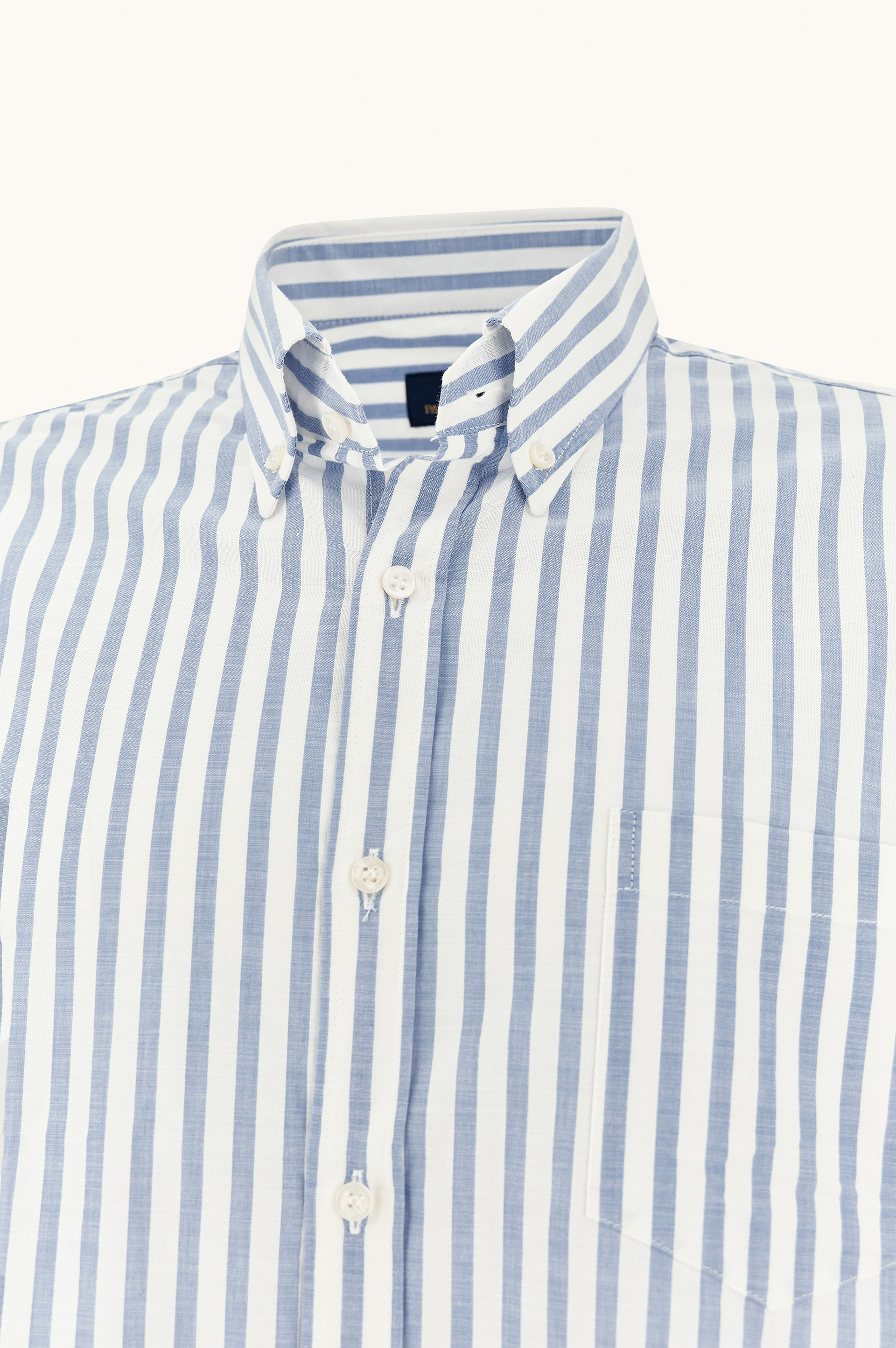 条纹棉质府绸衬衫 image number 5