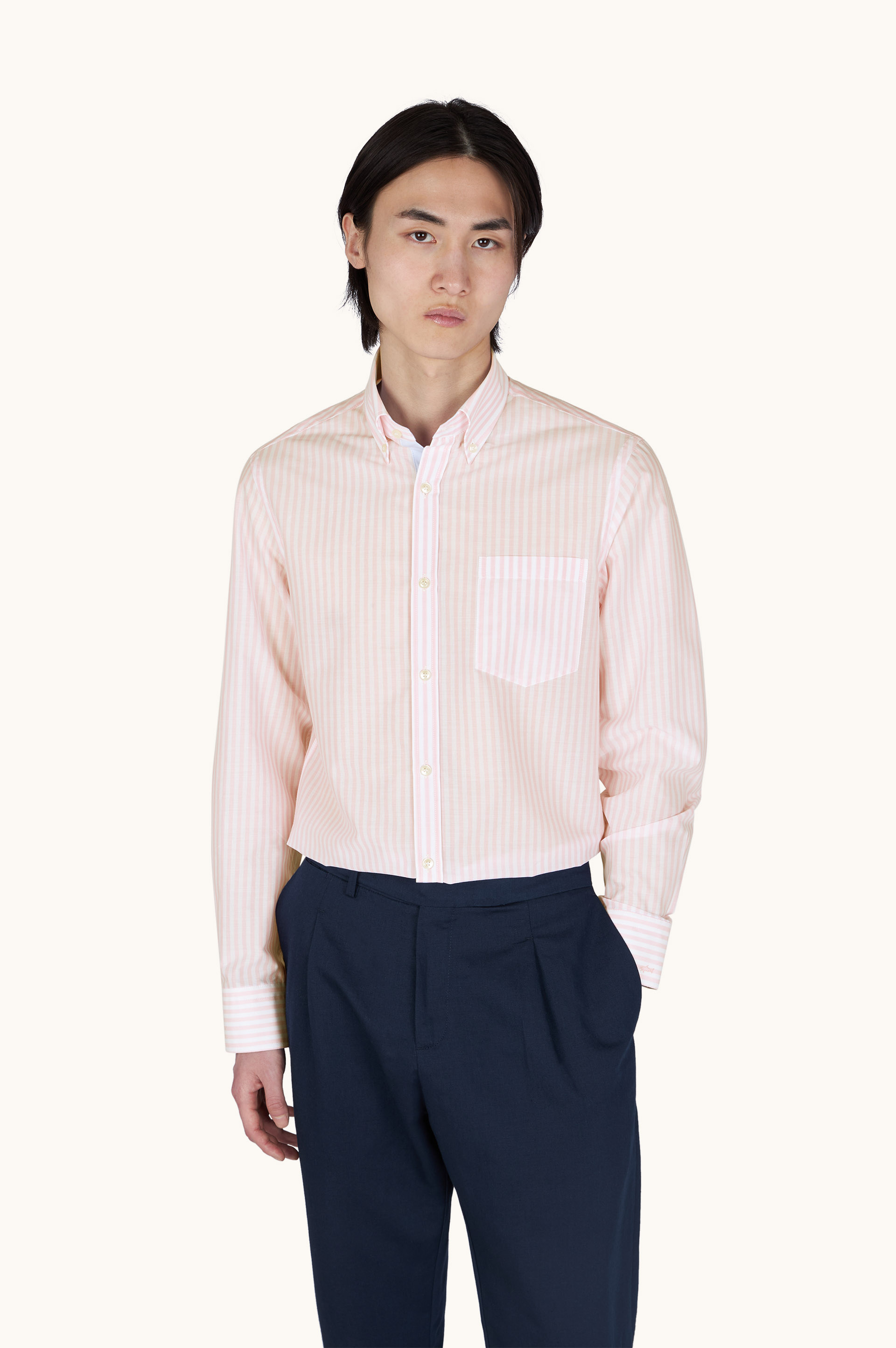 Camisa de algod&oacute;n Summer Breeze con estampado de rayas image number 0