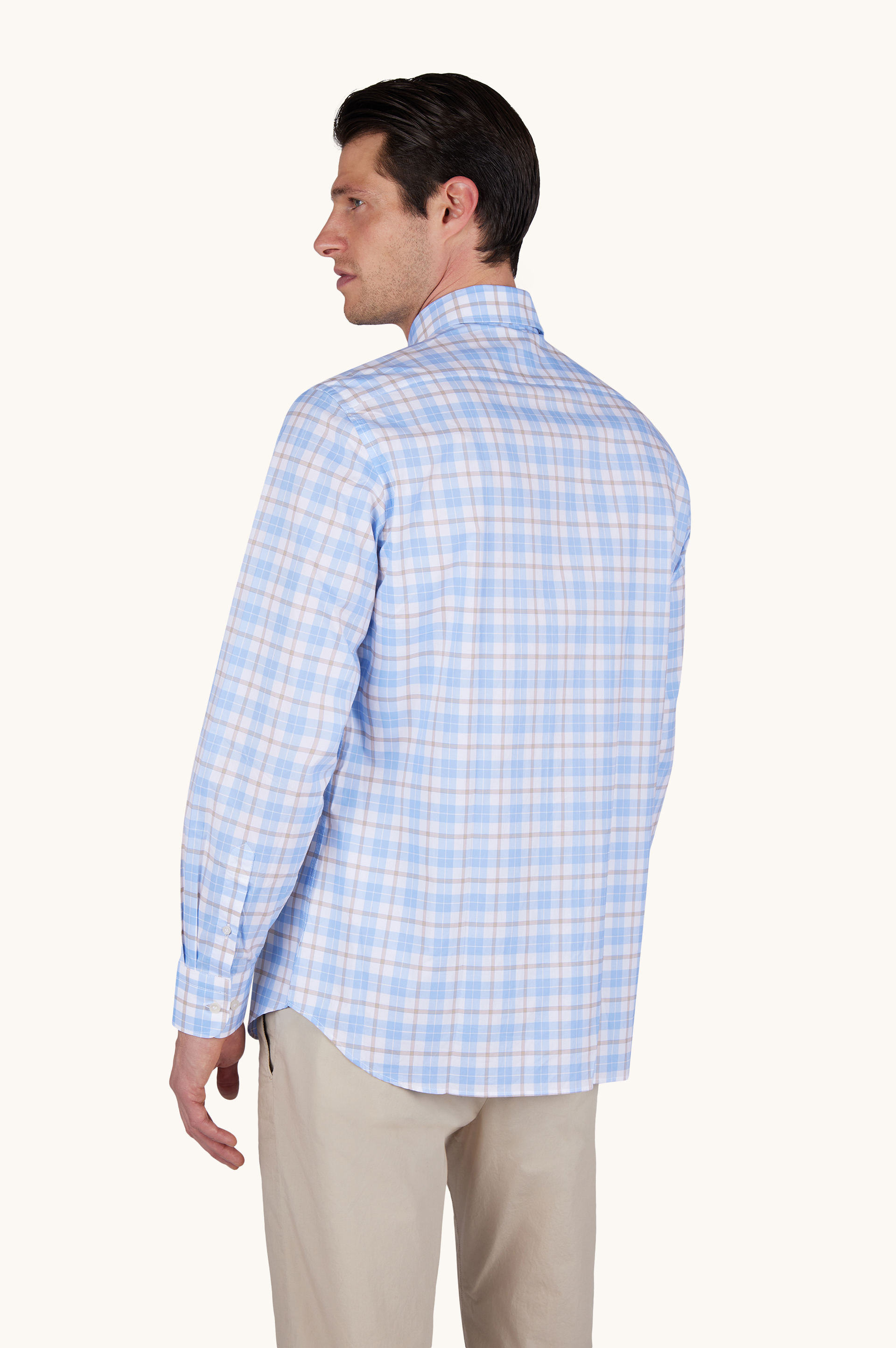 Camisa de algod&oacute;n Summer Breeze con estampado de cuadros image number 3