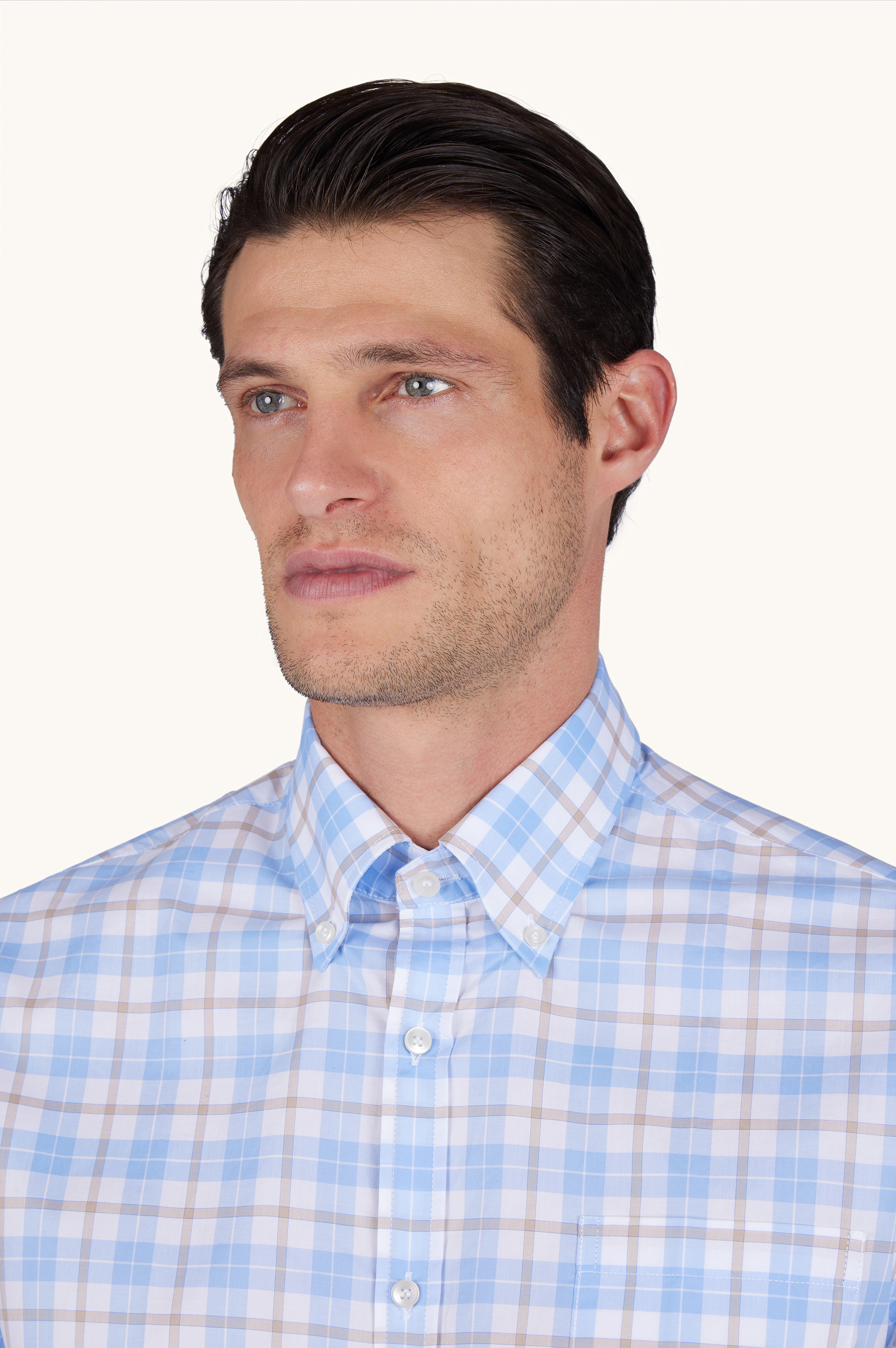 Camisa de algod&oacute;n Summer Breeze con estampado de cuadros image number 4