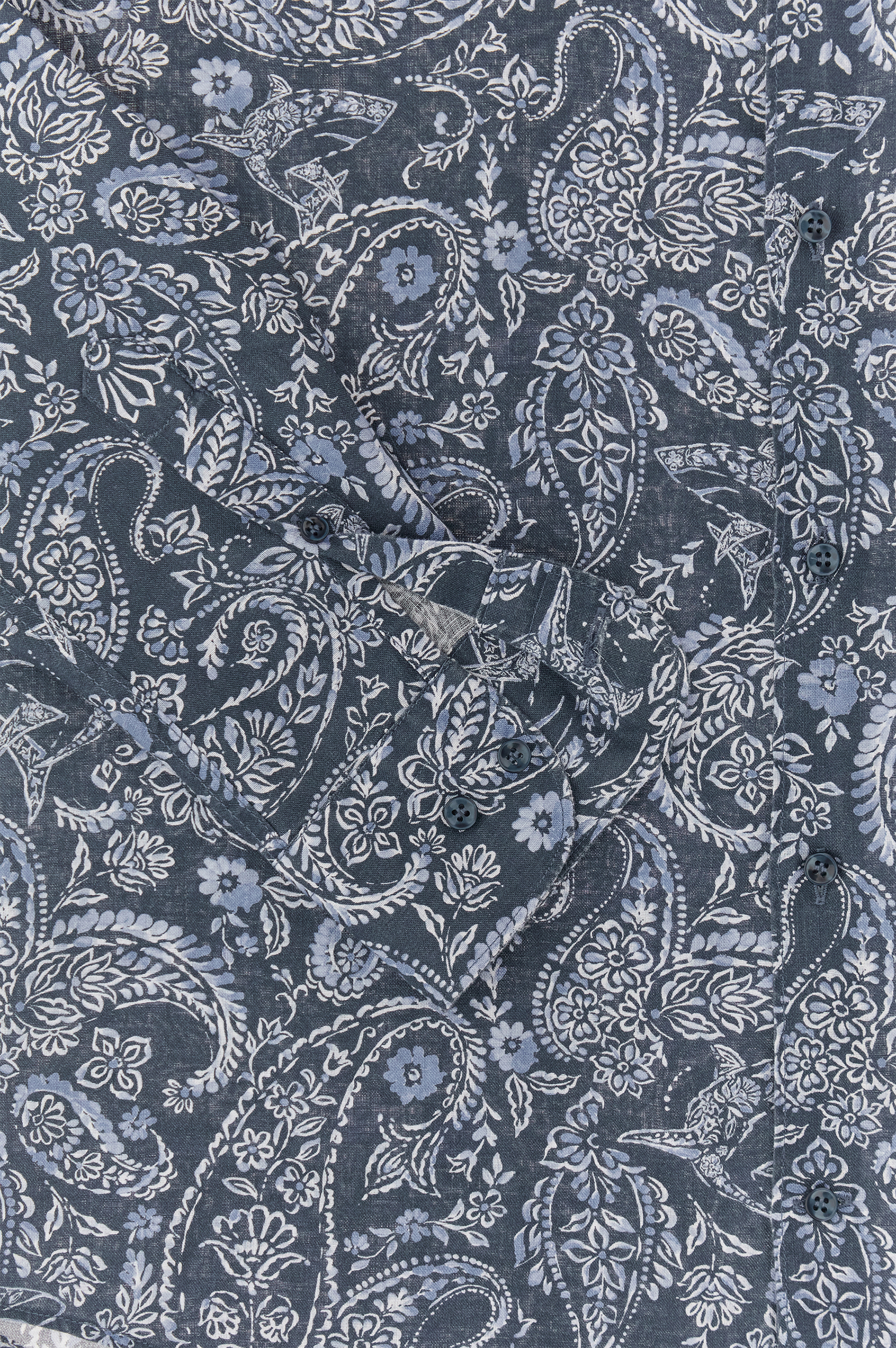 Camicia in lino con motivo Shark Paisley image number 6