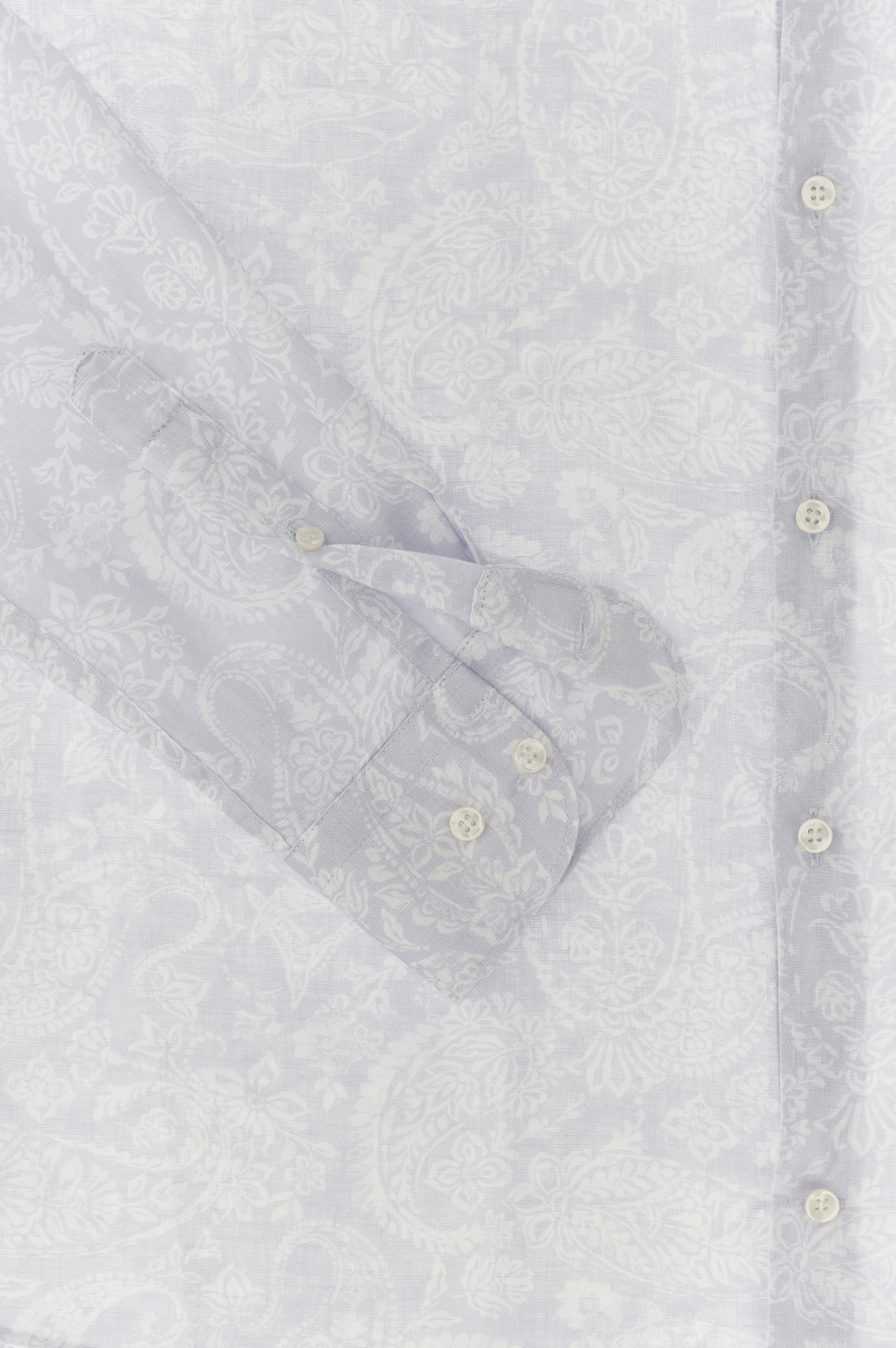 Leinenhemd mit Shark Paisley Muster image number 6