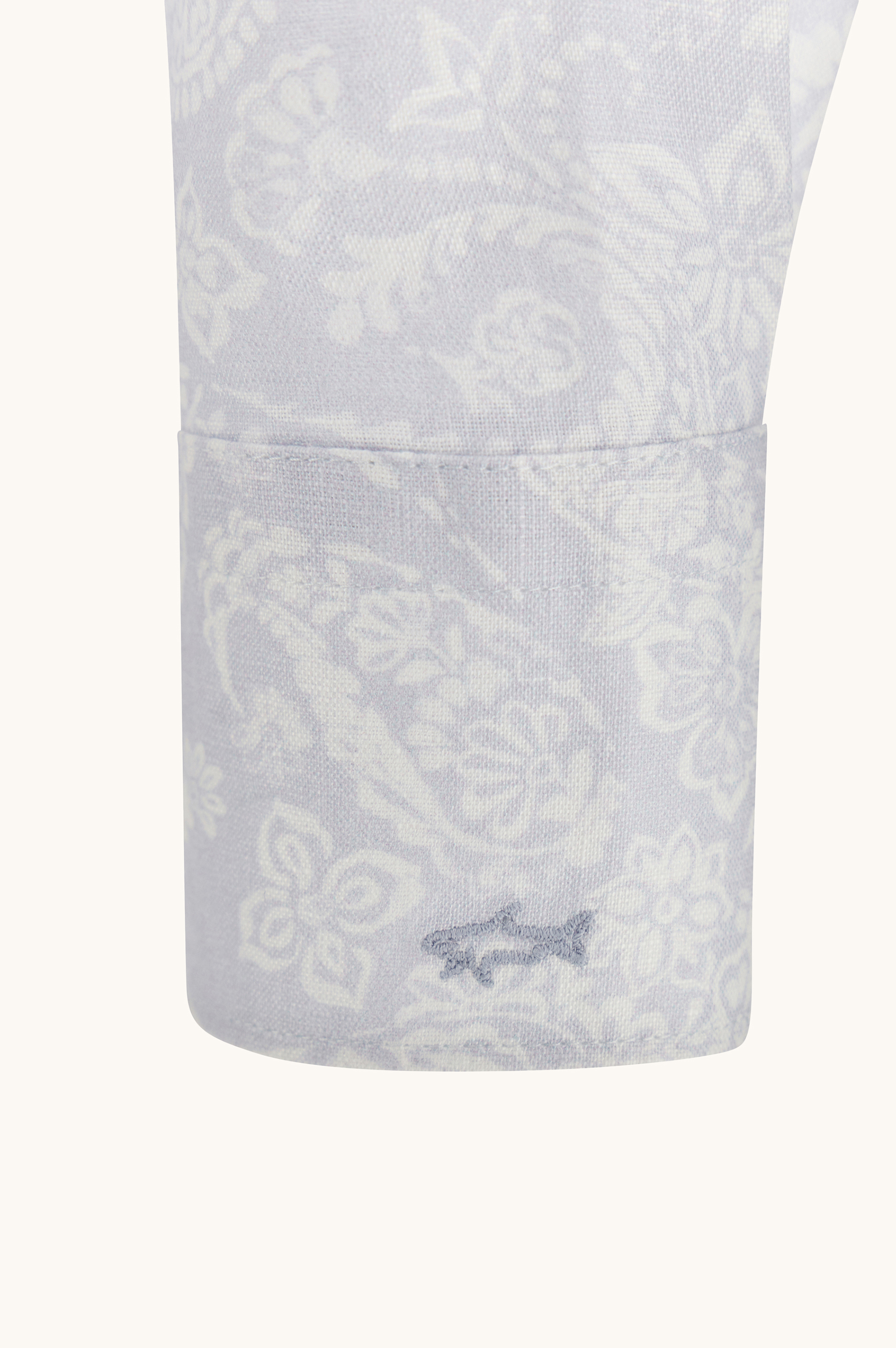 Leinenhemd mit Shark Paisley Muster image number 8