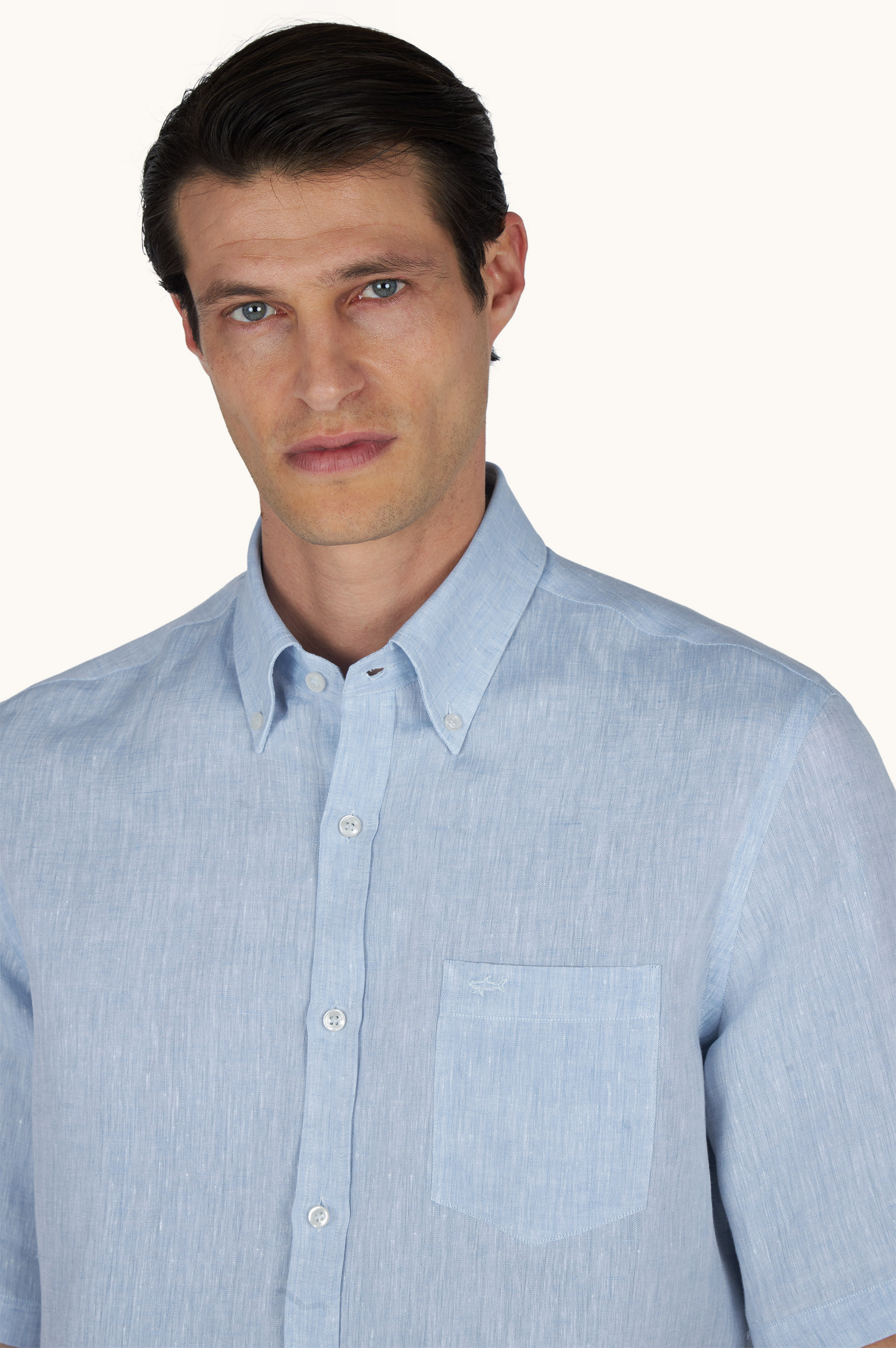 Soffio linen shirt with short sleeves image number 4