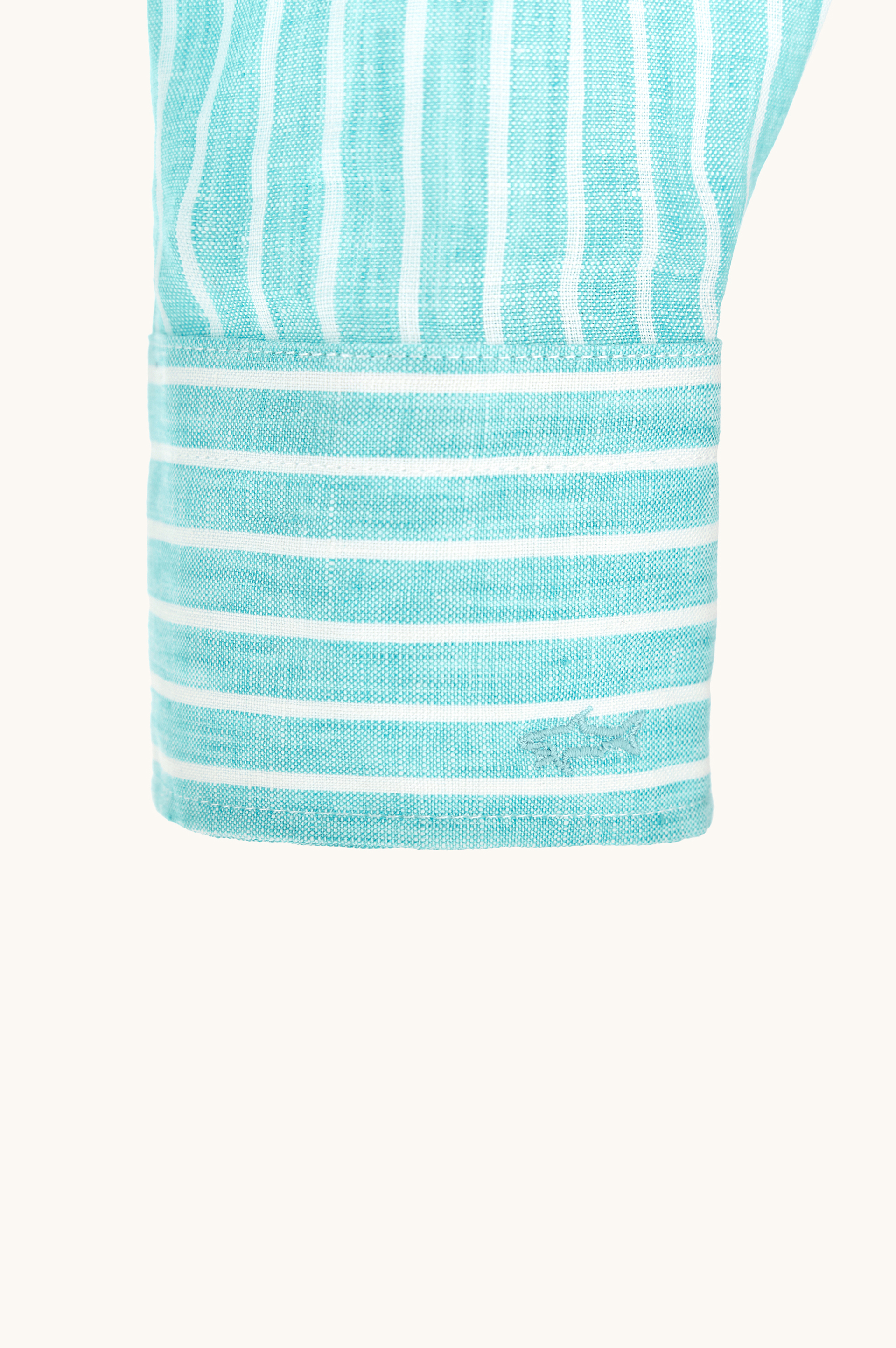 Soffio linen shirt with striped pattern image number 6