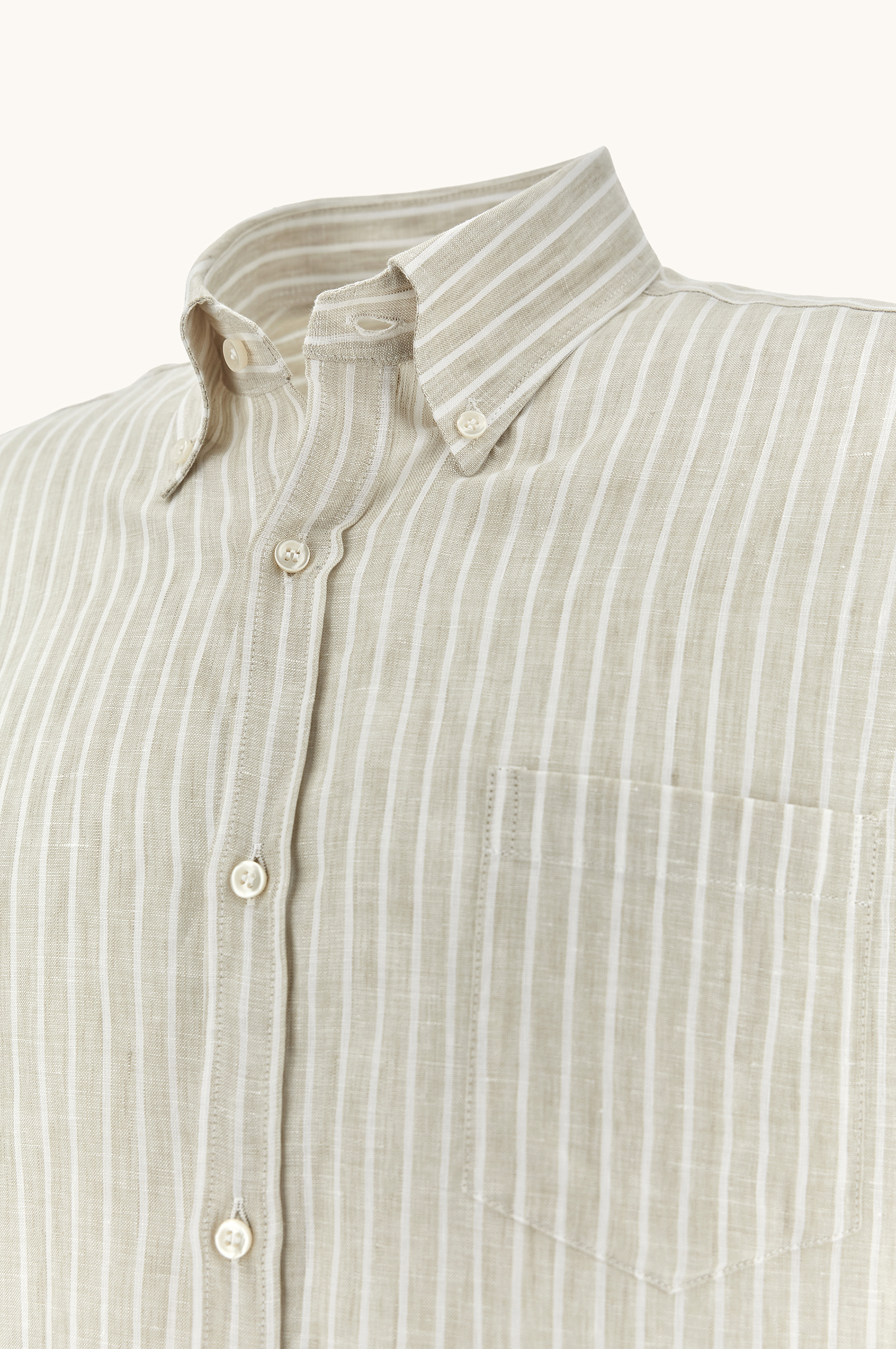 Soffio 亚麻条纹衬衫 image number 5