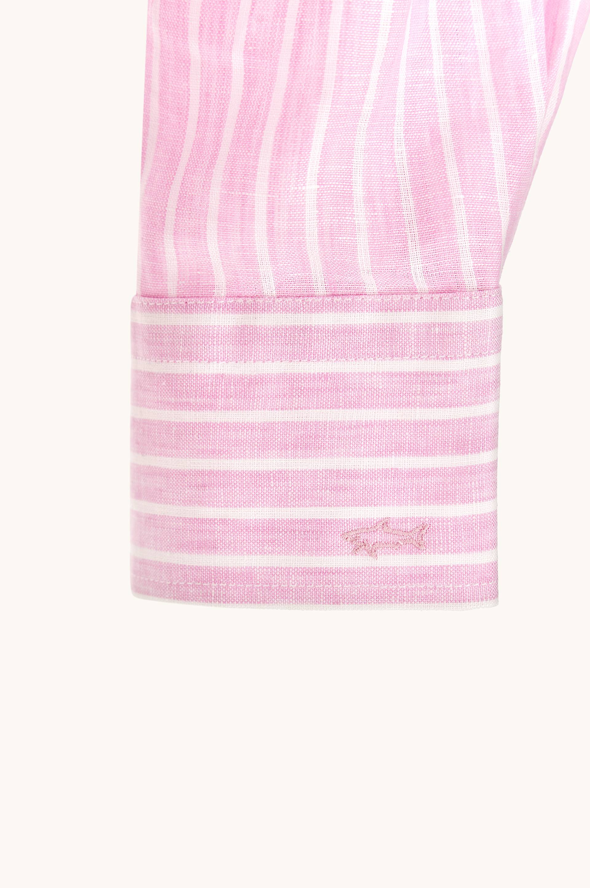 Soffio linen shirt with striped pattern image number 7