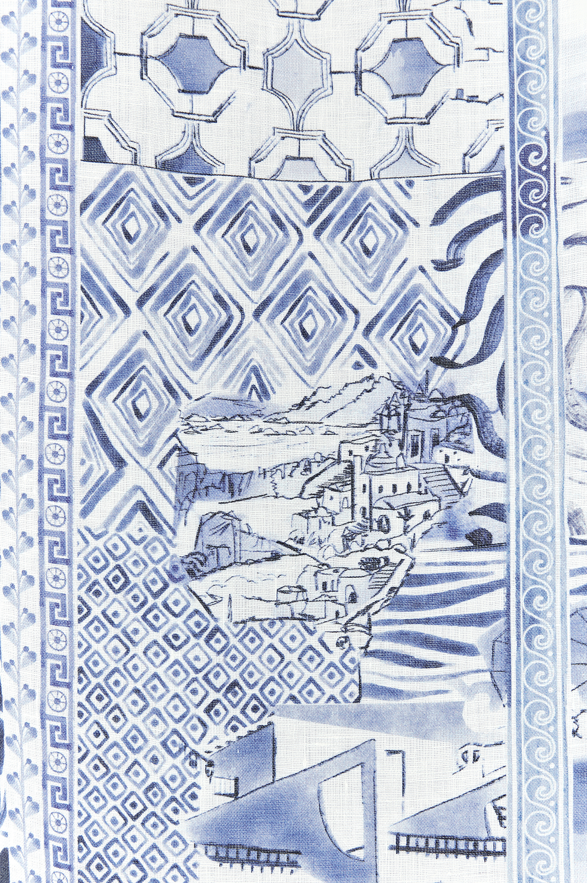 Camisa de lino con estampado Greece Voyage image number 7