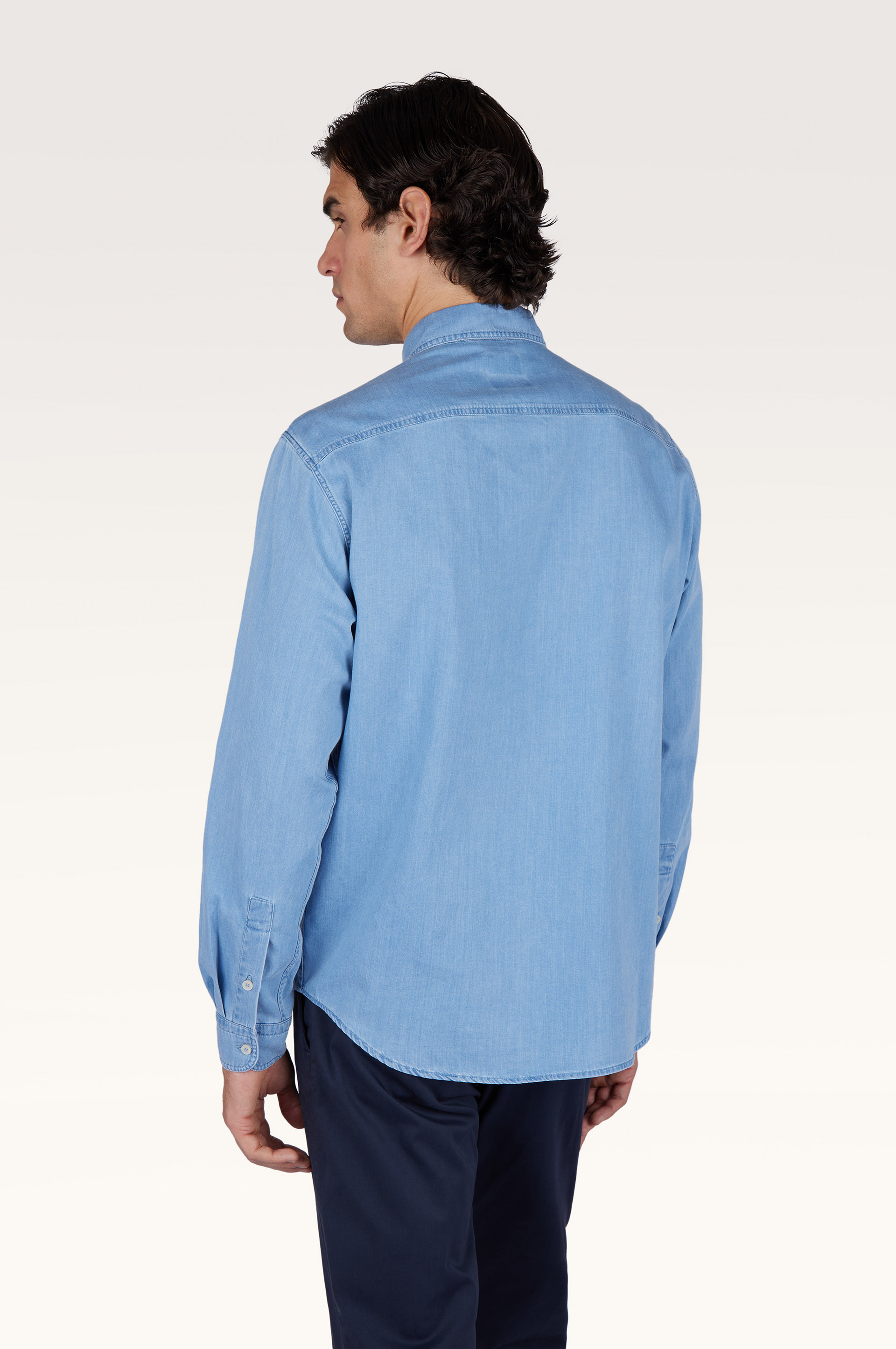 X‑Soft overshirt in Giza cotton denim image number 2