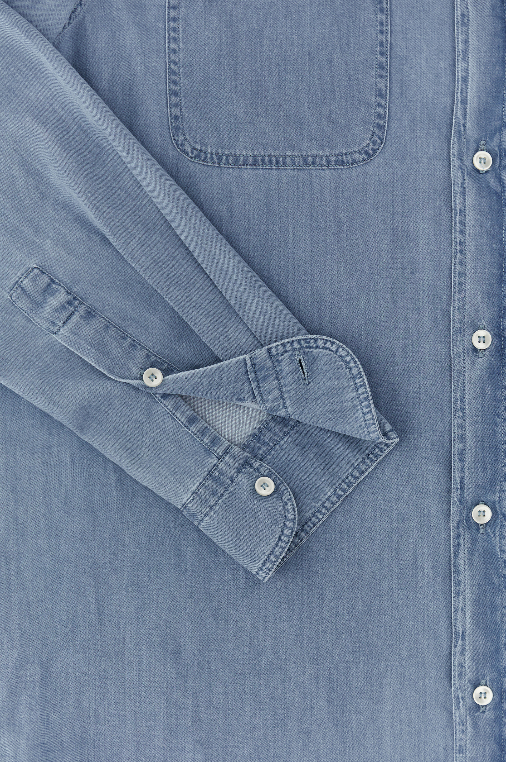 X‑Soft overshirt in Giza cotton denim image number 7
