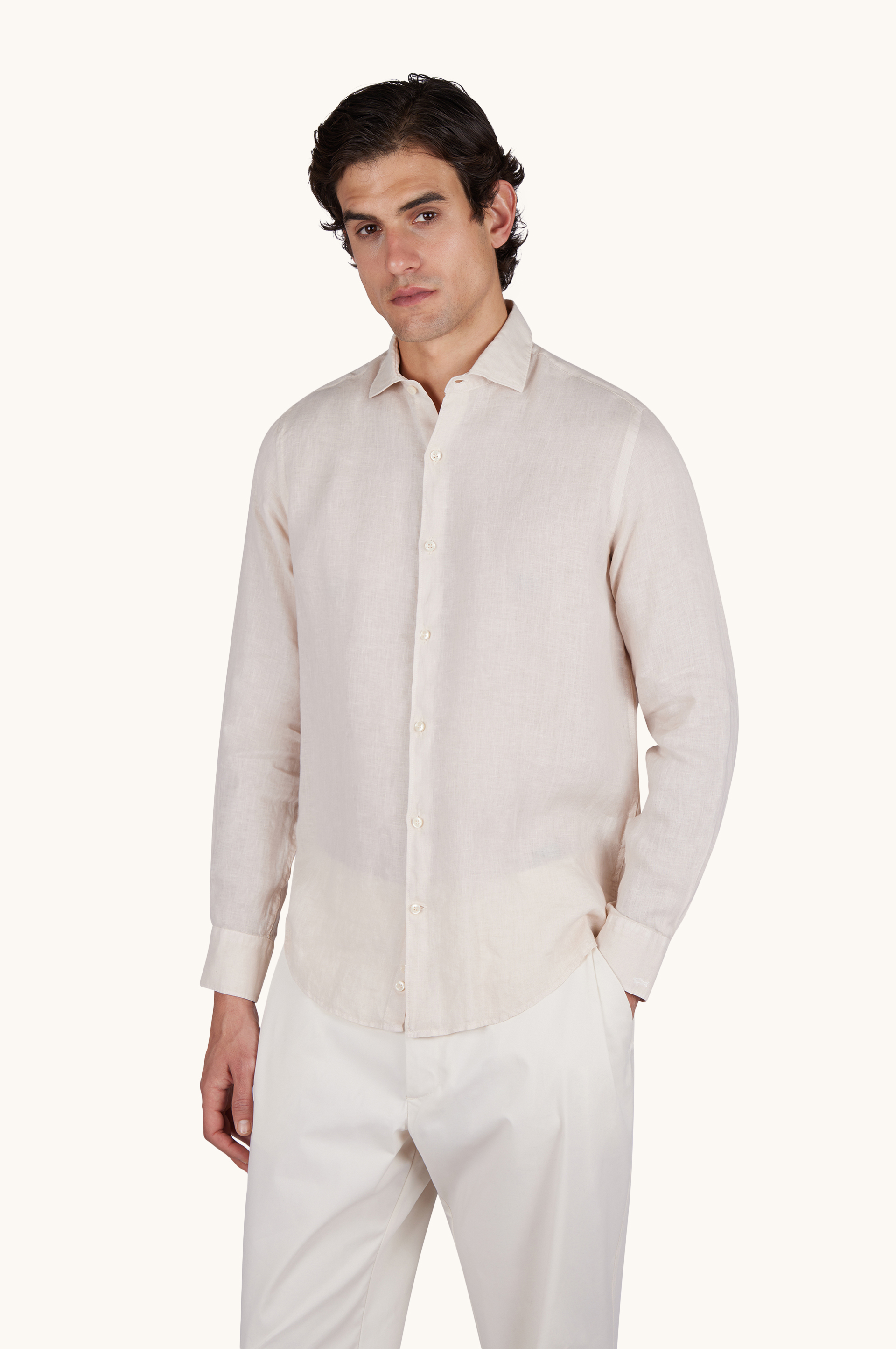 Leinenhemd im Garment‑Dye Verfahren image number 0