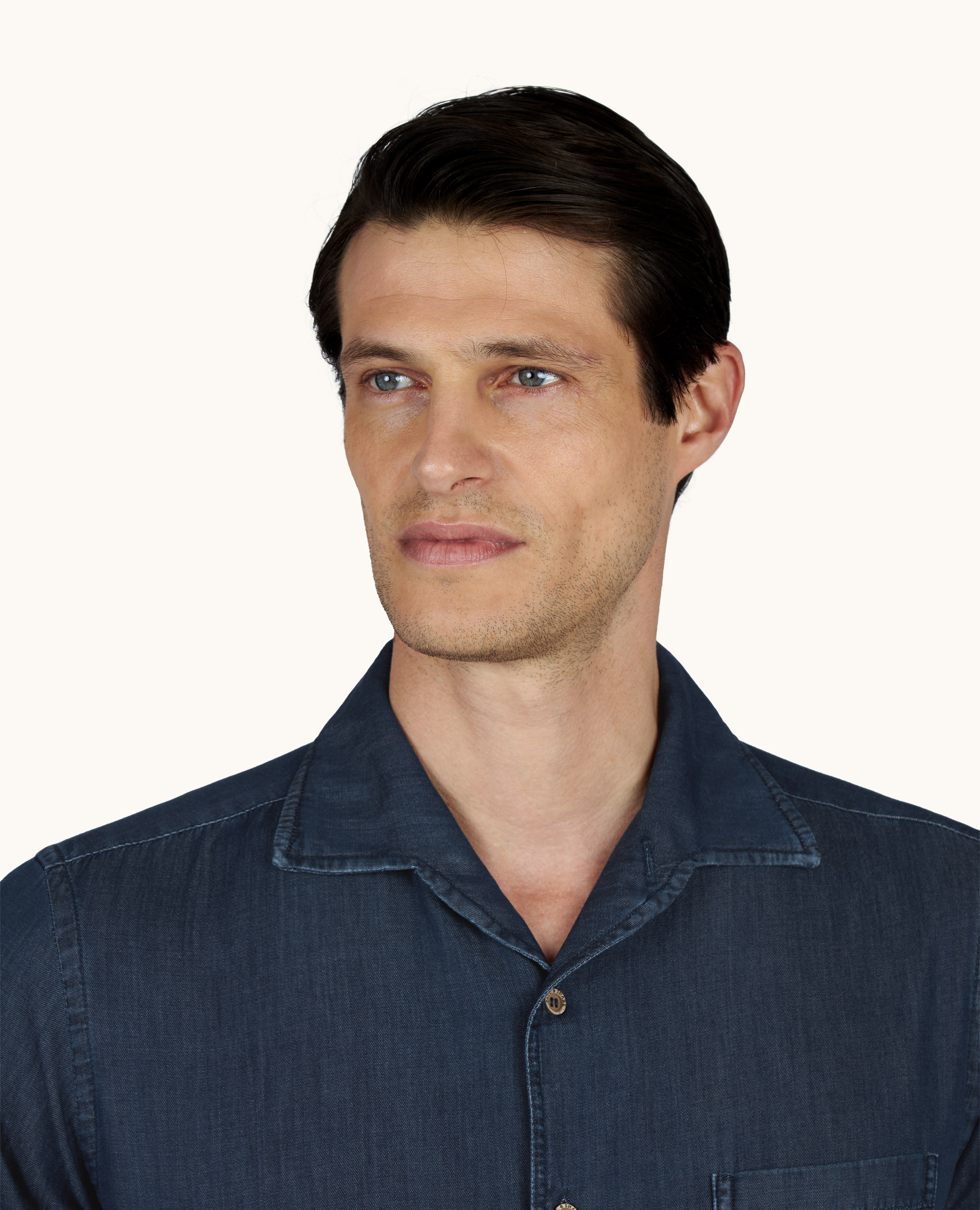 Chemise X‑Soft en denim de coton Giza image number 3