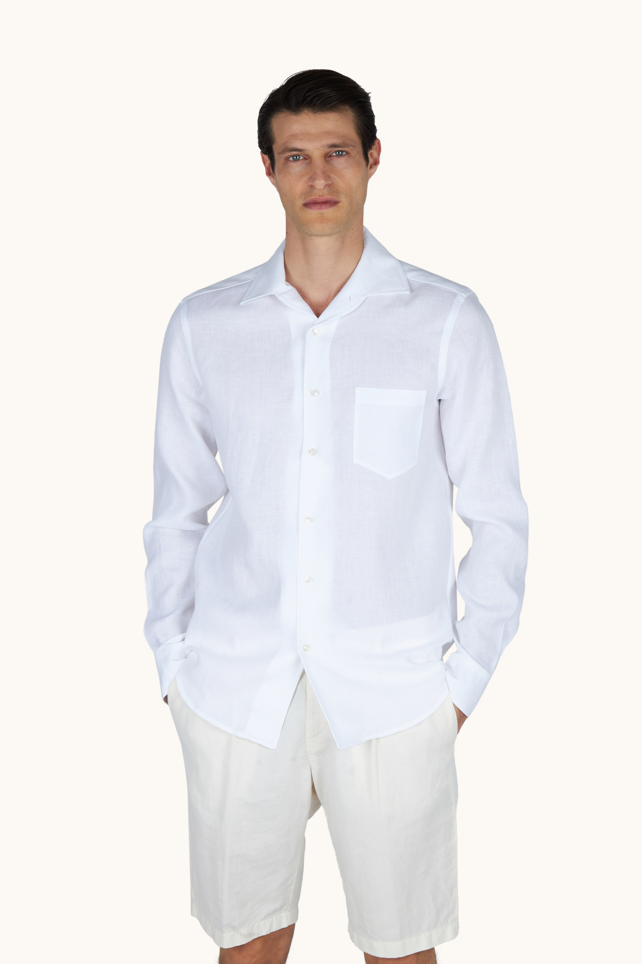 Camisa de lino Soffio image number 0