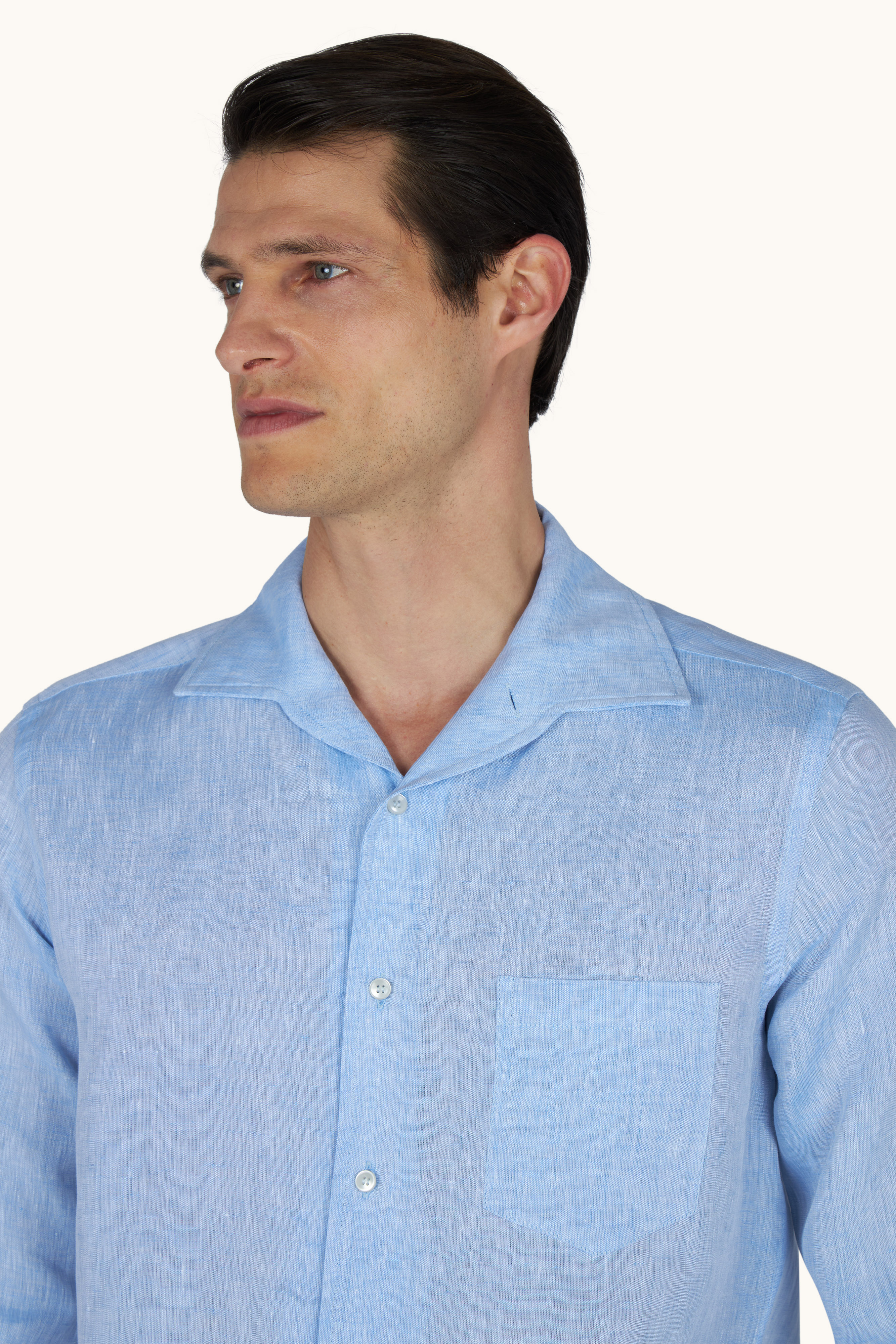 Camisa de lino Soffio image number 4