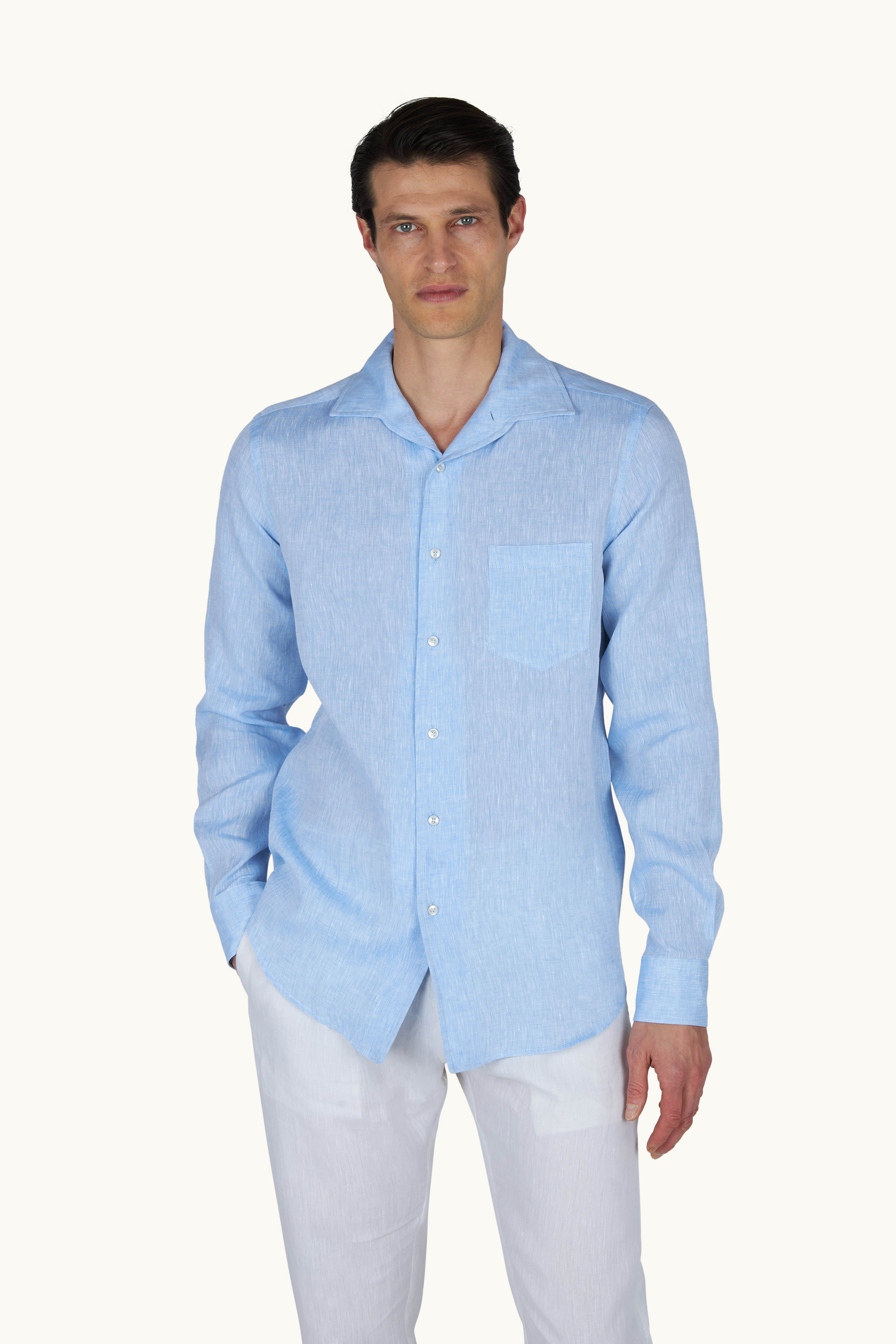 Camisa de lino Soffio image number 0