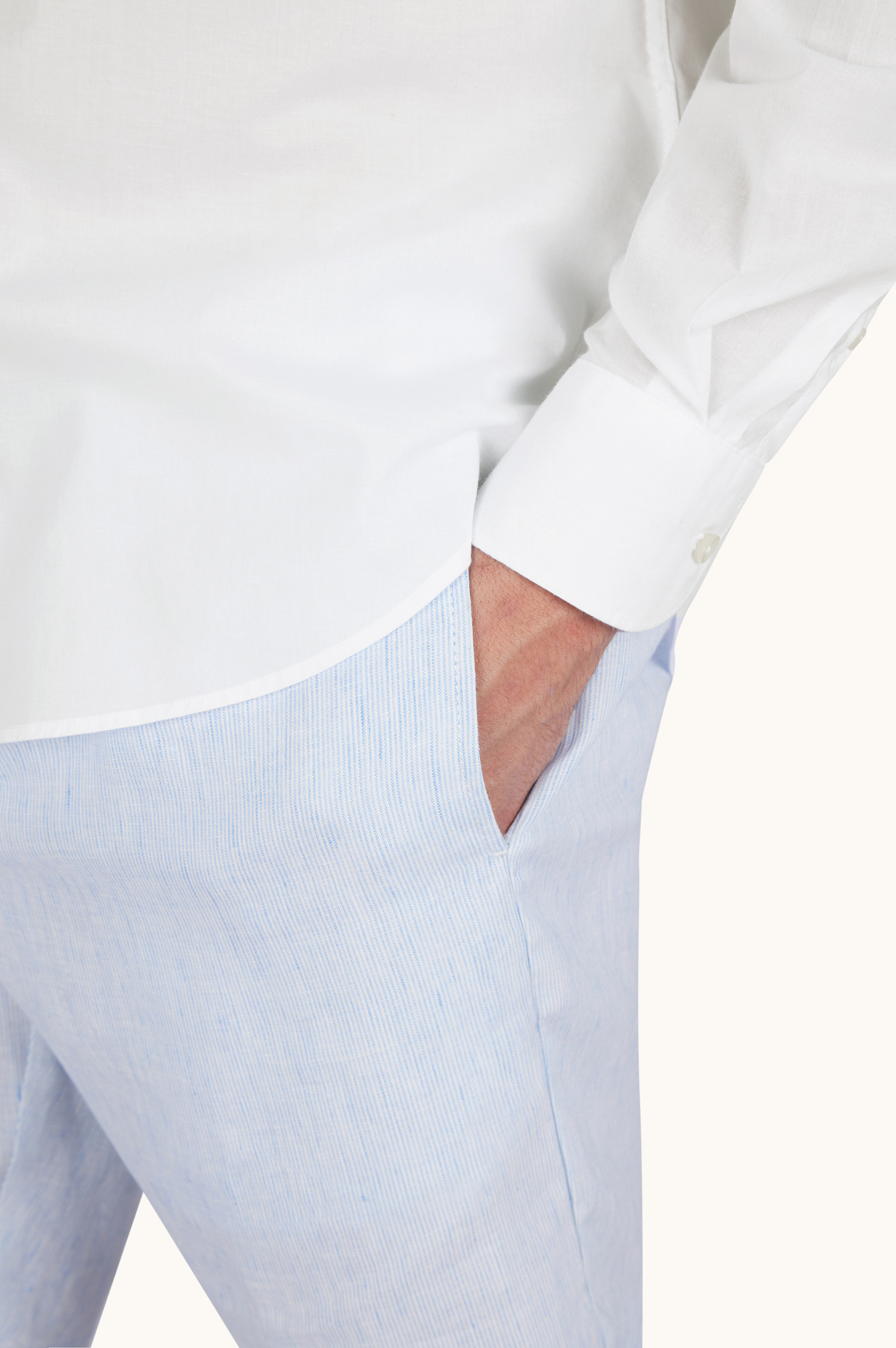 Camisa de voile de algod&oacute;n te&ntilde;ida en prenda image number 7