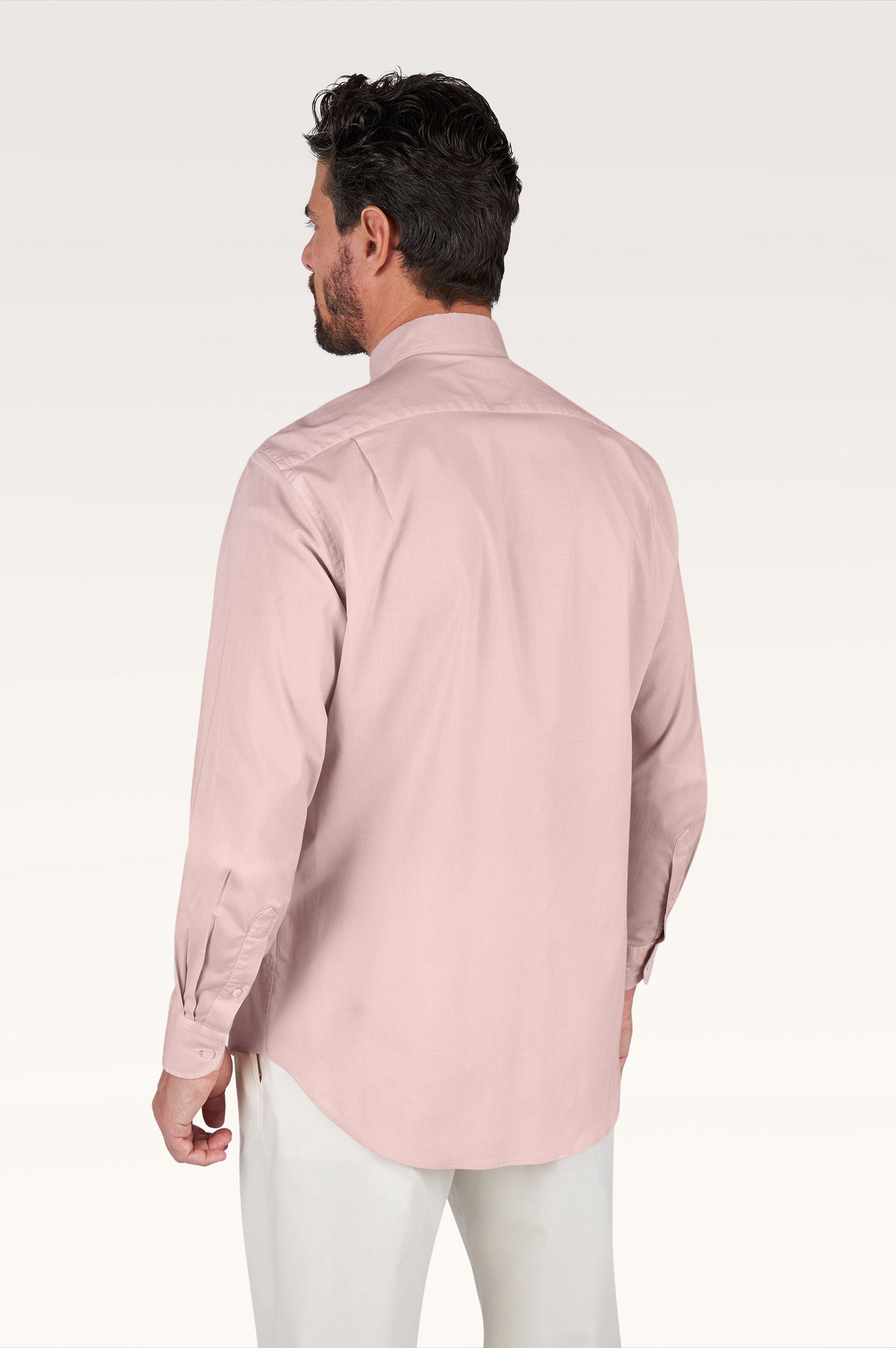 Garment‑dyed cotton voile shirt image number 3