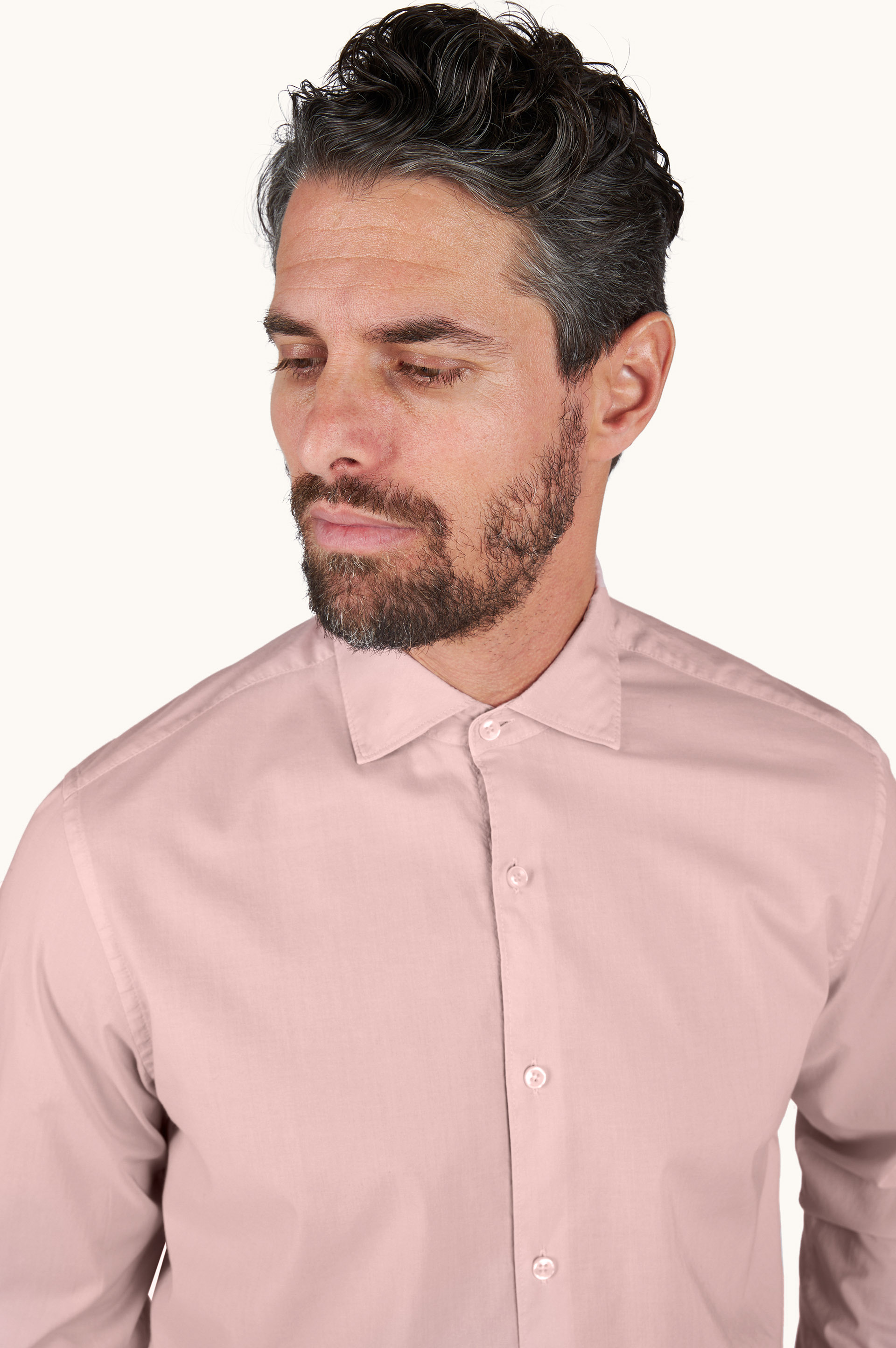 Garment‑dyed cotton voile shirt image number 4