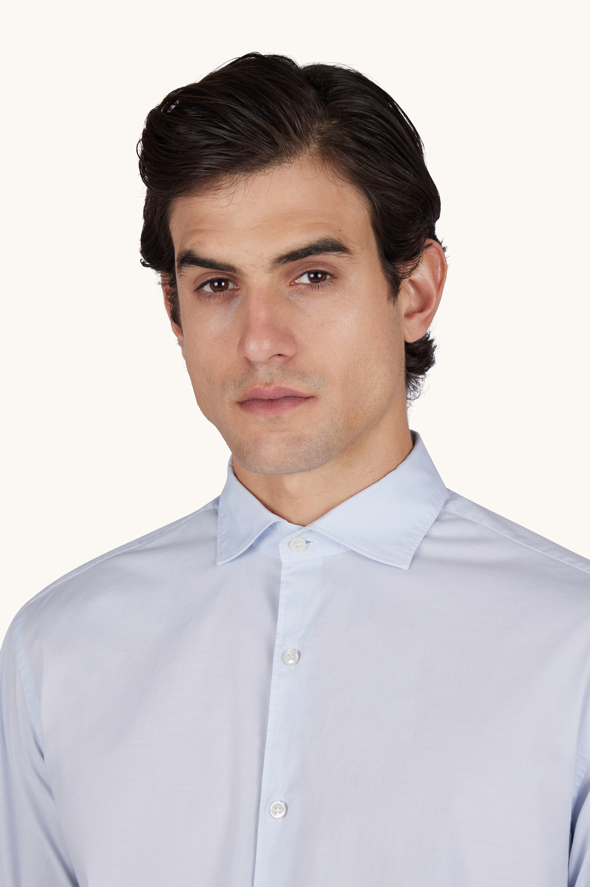 Garment‑dyed cotton voile shirt image number 4