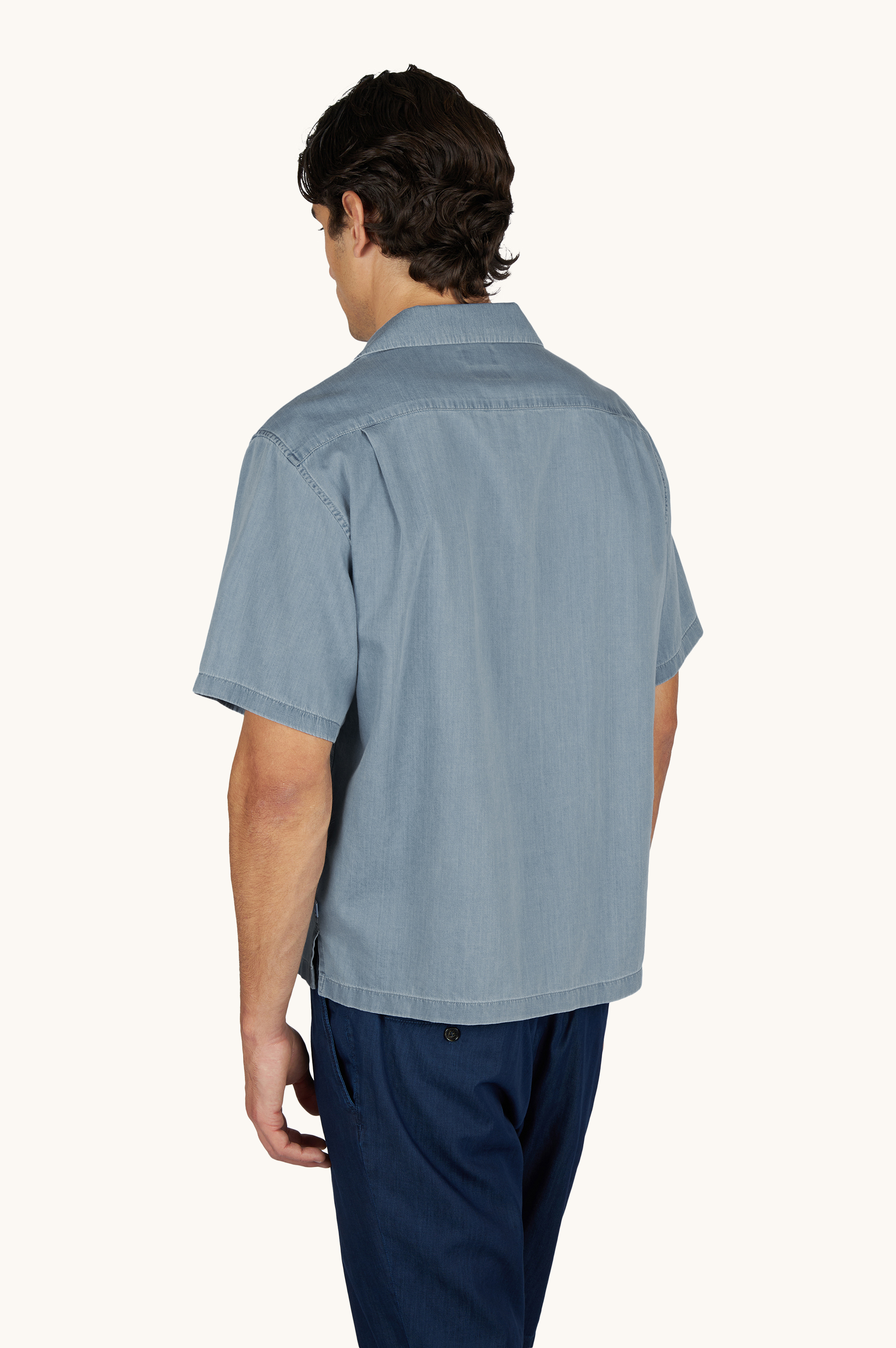 X‑Soft 吉萨棉牛仔衬衫 image number 3