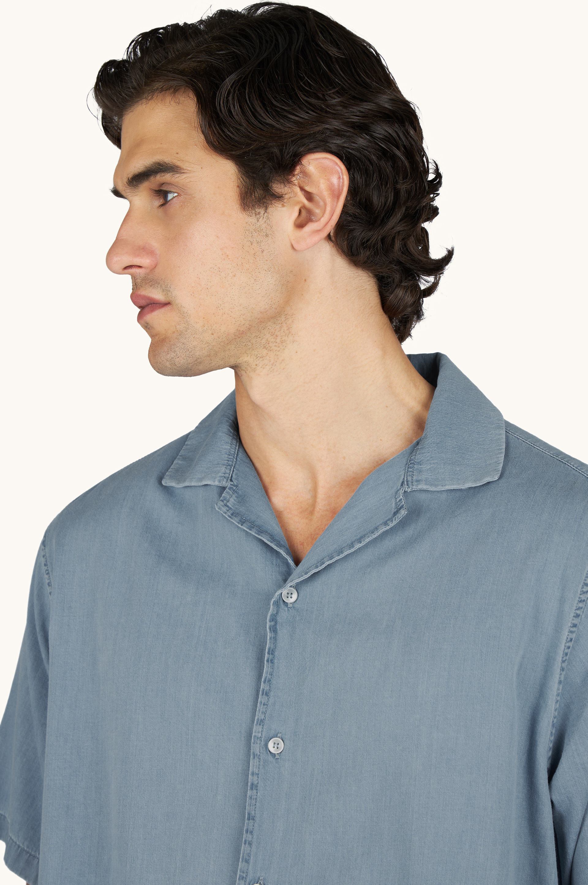 X‑Soft 吉萨棉牛仔衬衫 image number 4