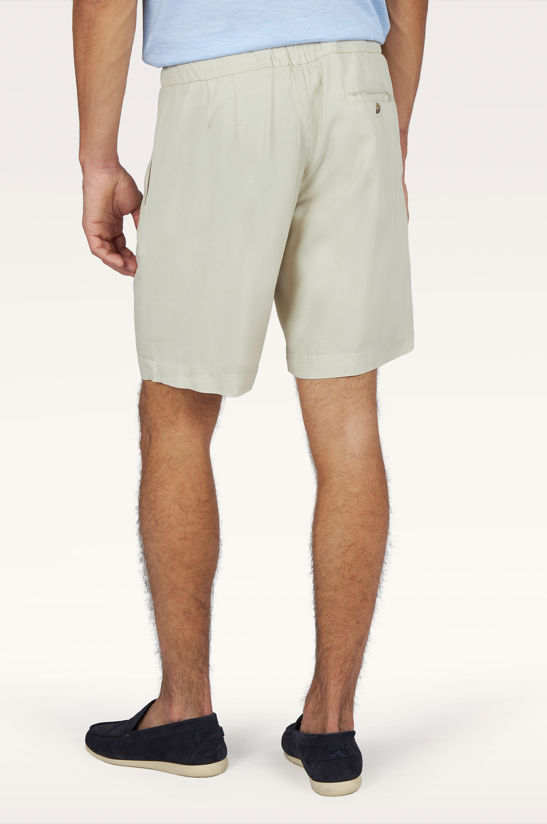 Bermuda X‑Soft en lyocell teint en pi&egrave;ce avec cordon de serrage image number 3