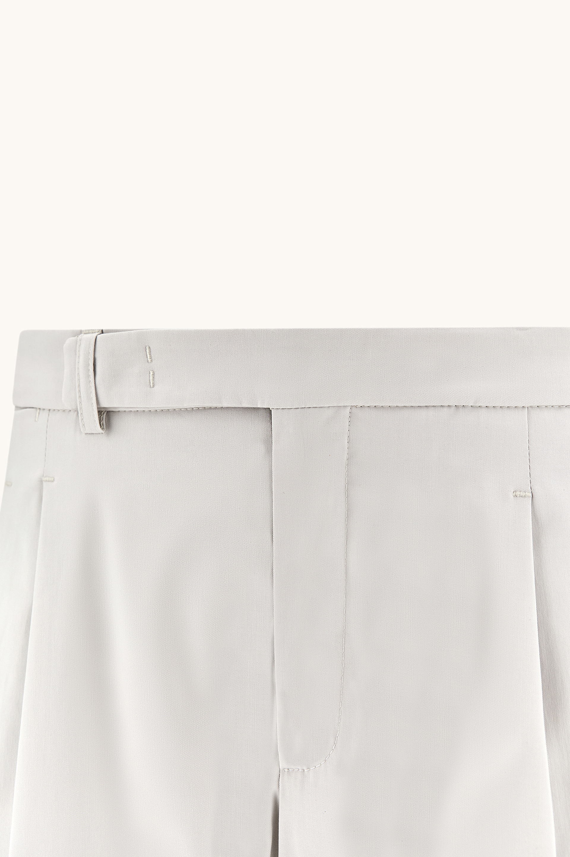 Chino trousers in stretch cotton with double pleats image number 5