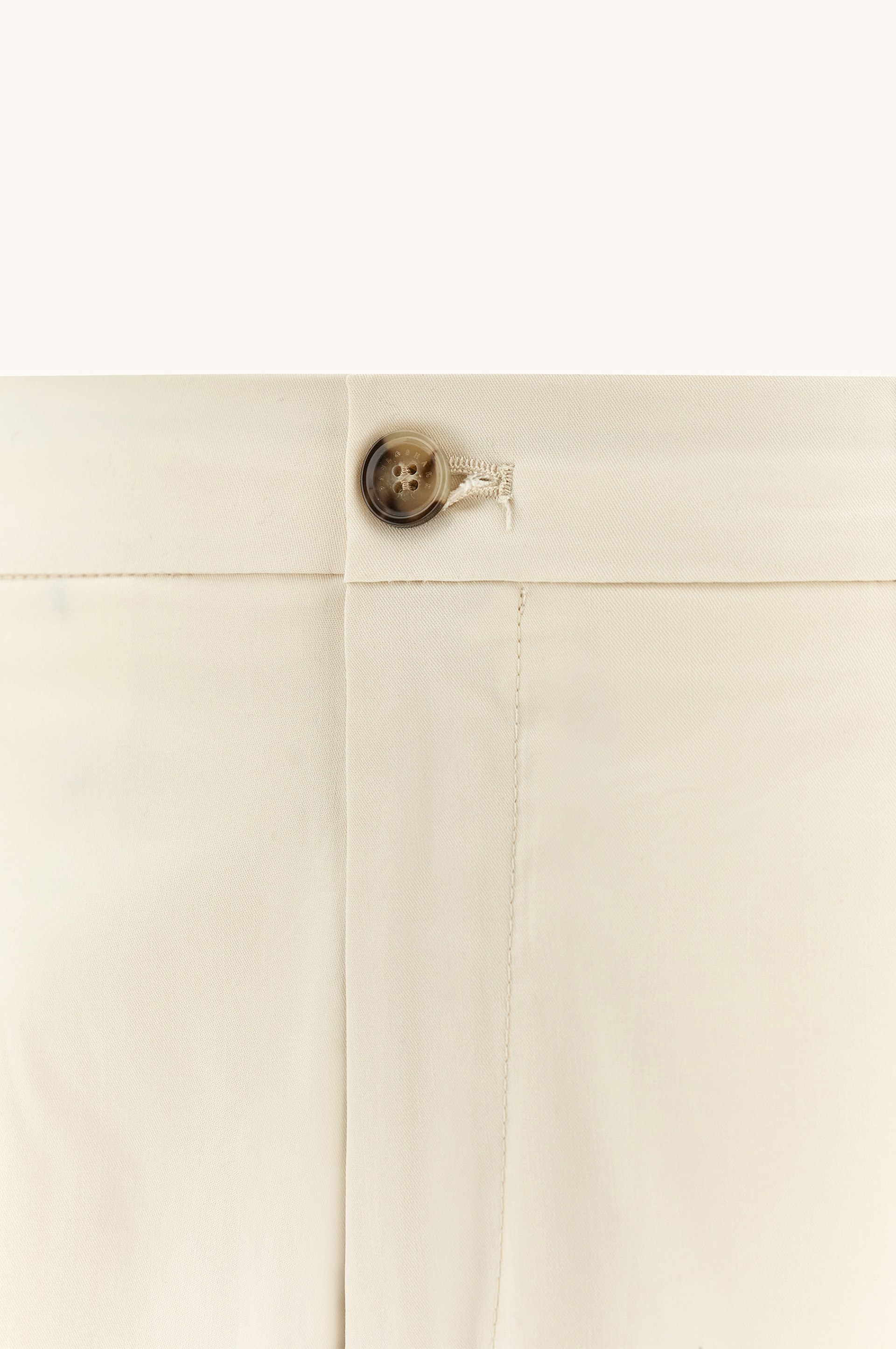 Pantal&oacute;n de pierna ancha de algod&oacute;n el&aacute;stico con pinzas image number 6