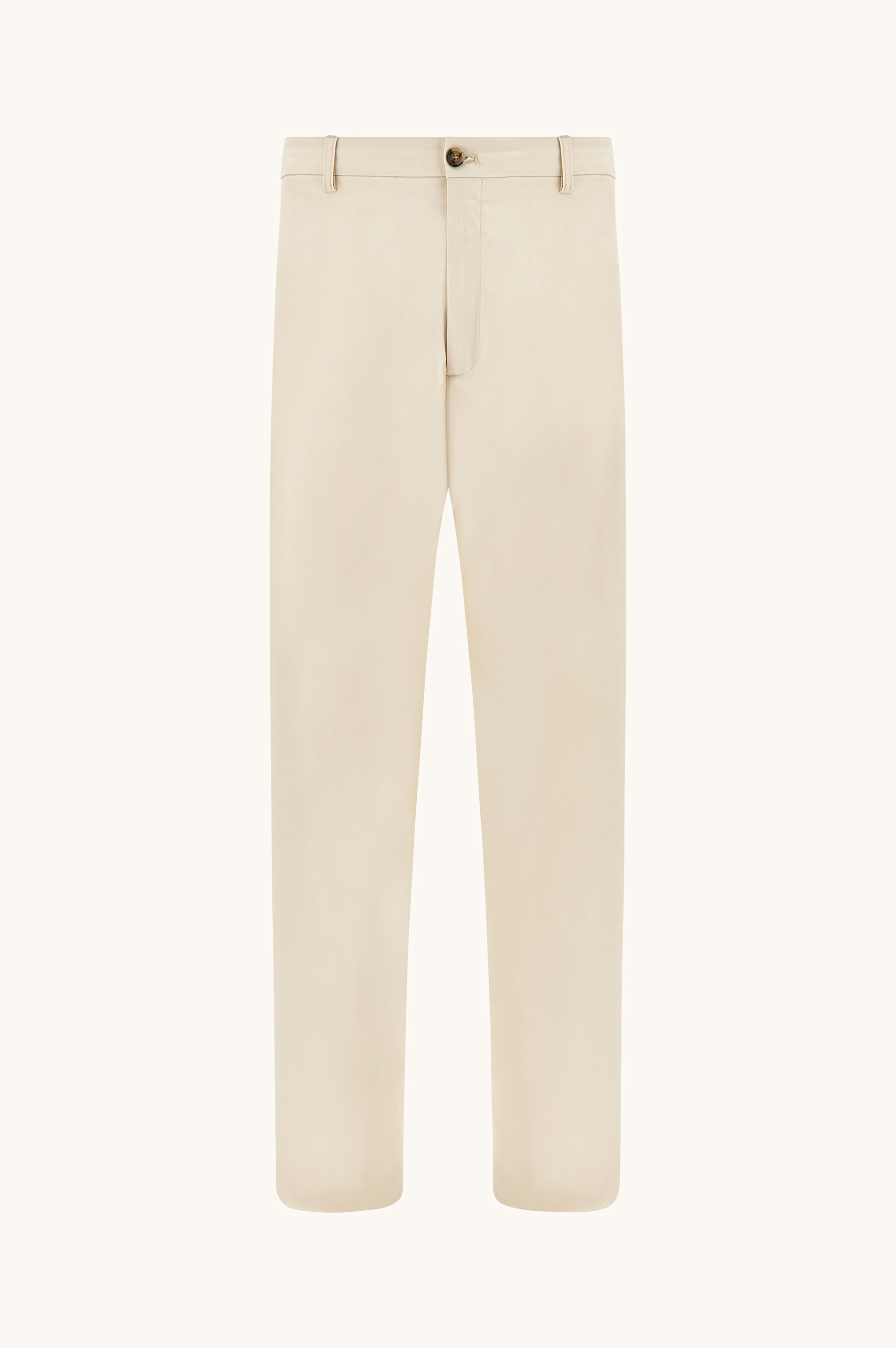 Pantal&oacute;n de pierna ancha de algod&oacute;n el&aacute;stico con pinzas image number 1