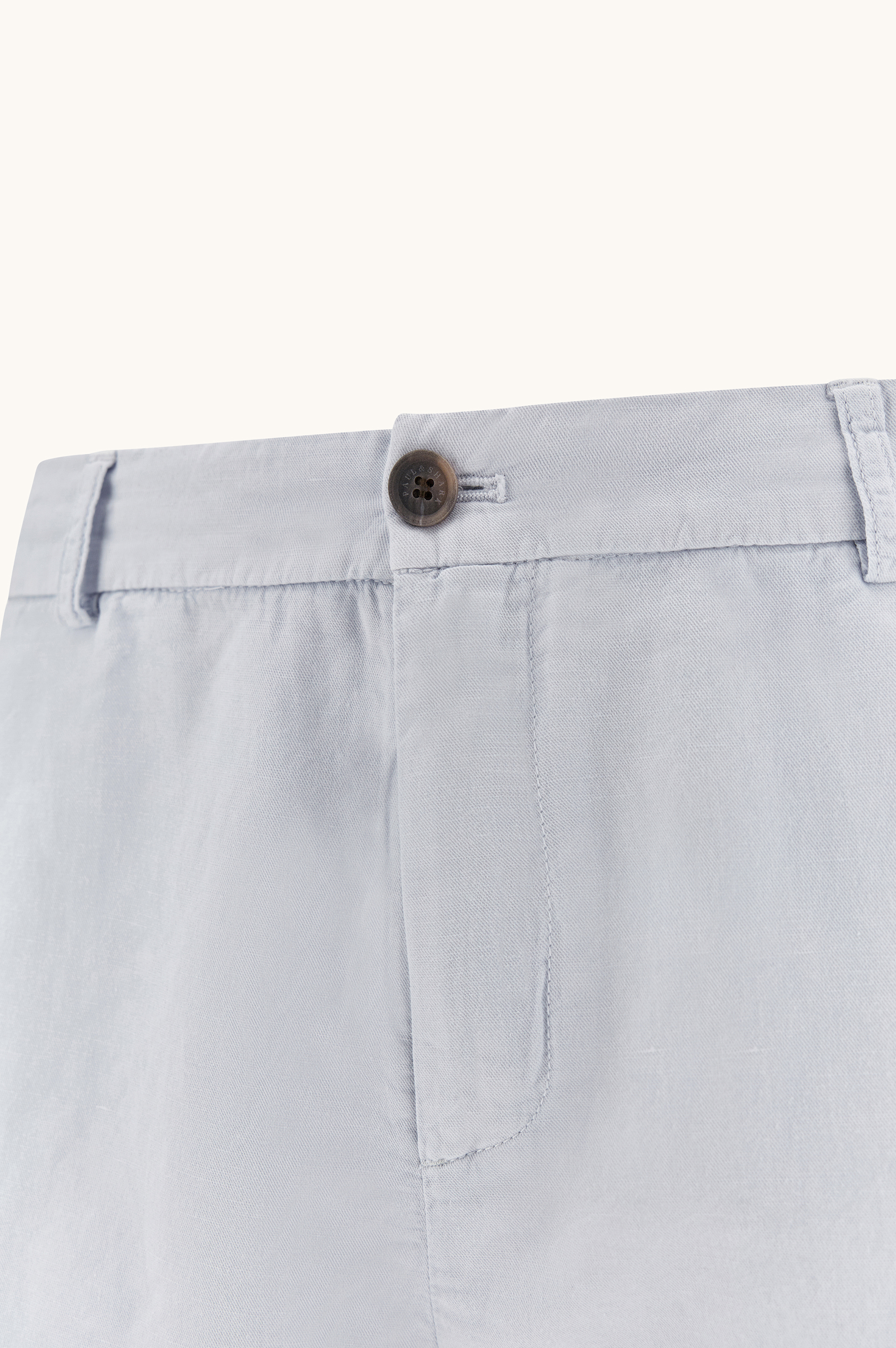 Bermuda cargo in lino e cotone tinto capo image number 6