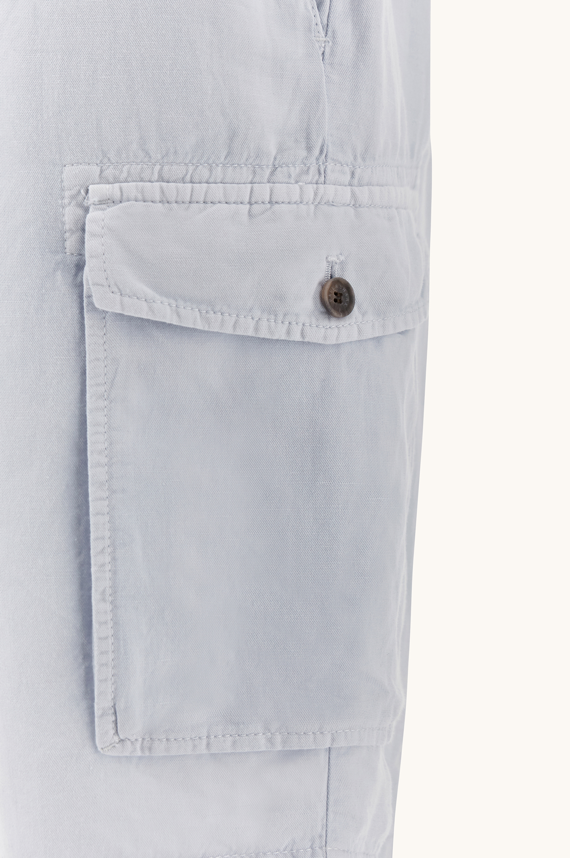 Bermuda cargo in lino e cotone tinto capo image number 8