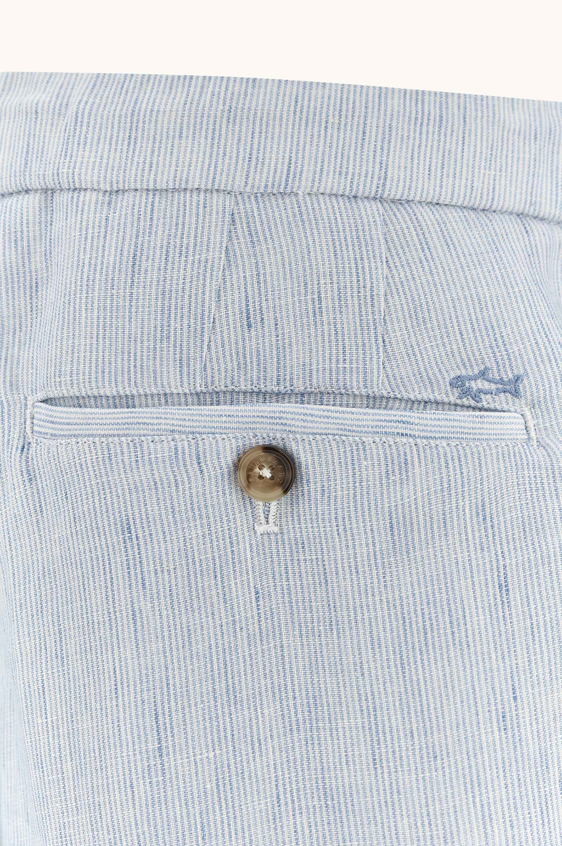 Bermuda in lino con coulisse image number 6