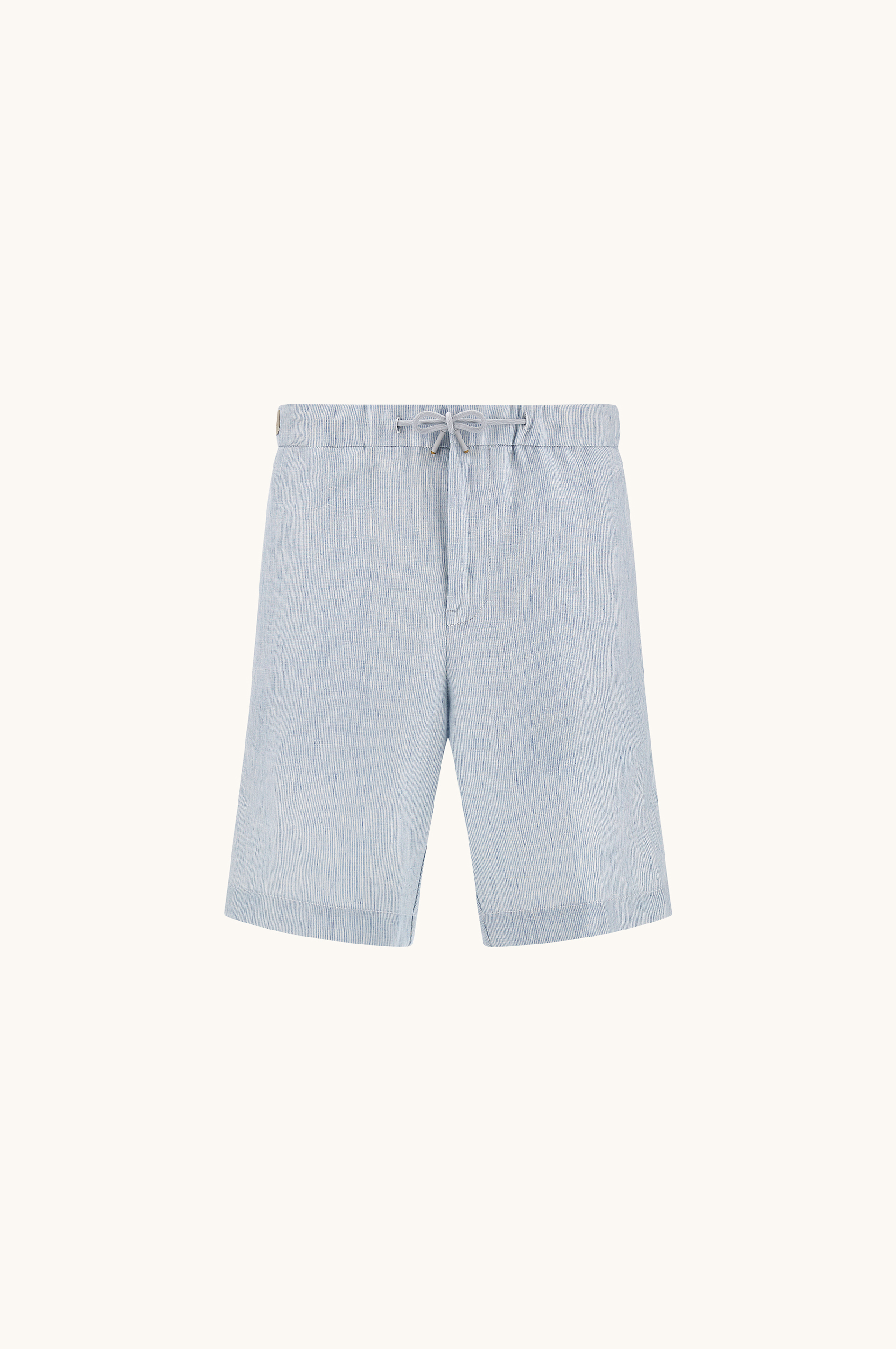 Bermuda in lino con coulisse image number 1