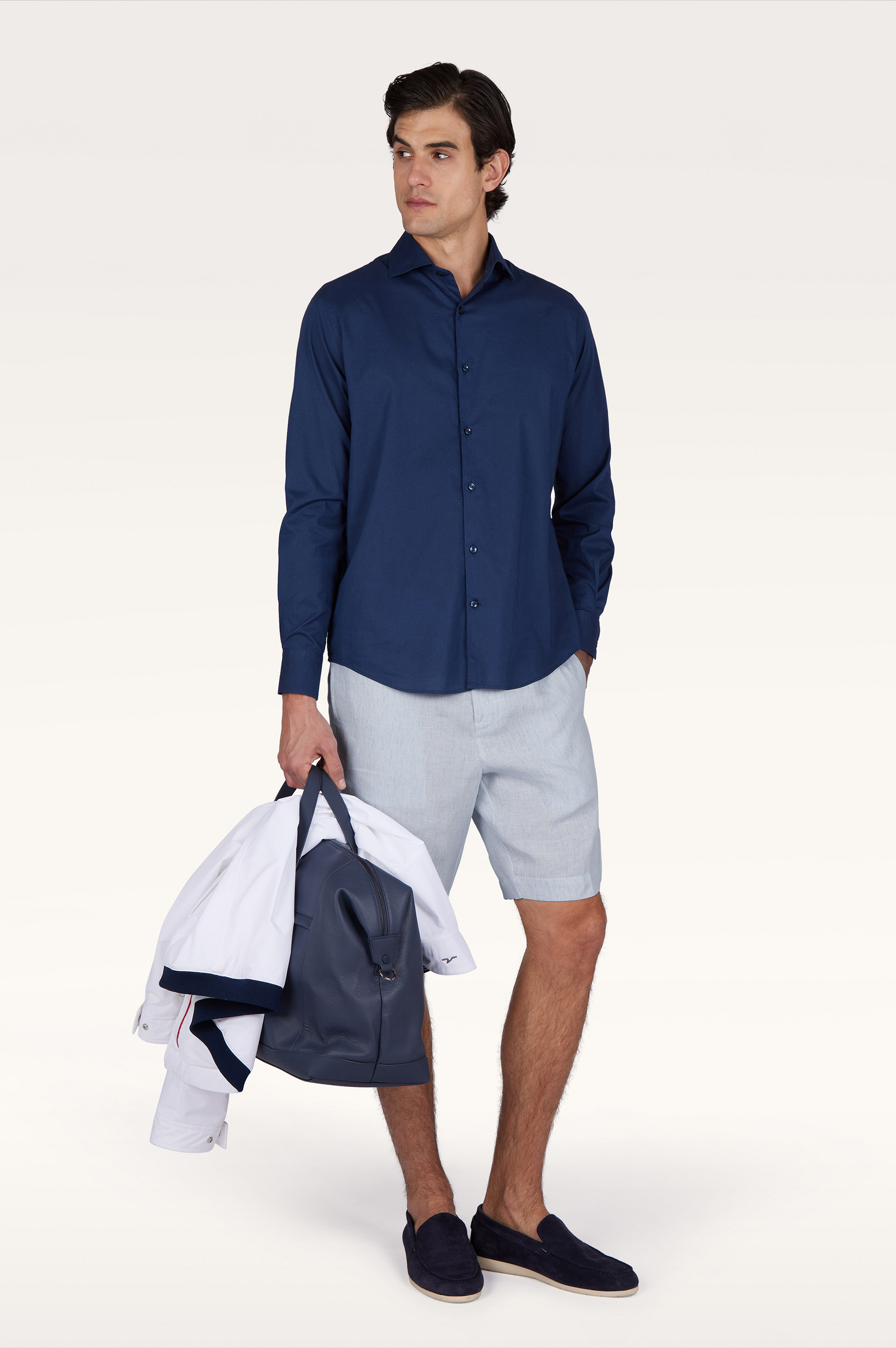 Bermuda in lino con coulisse image number 2