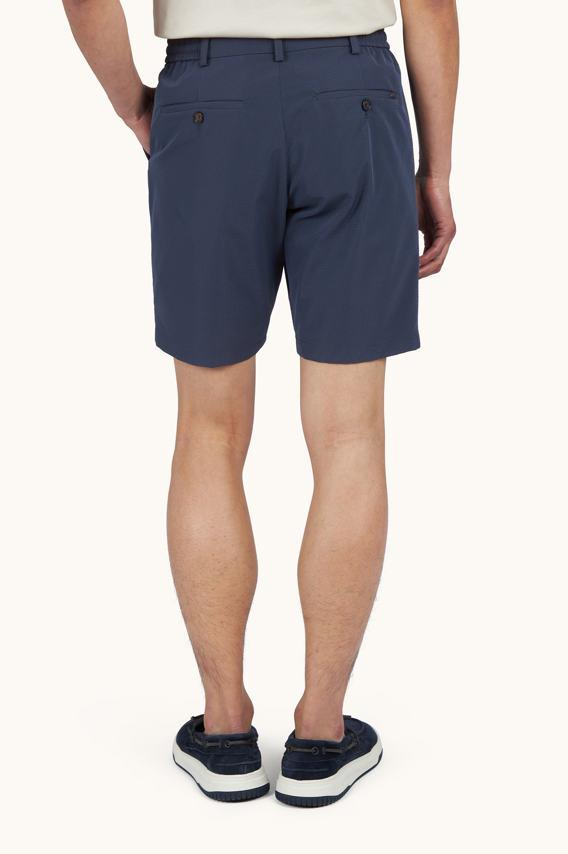 Bermuda en seersucker avec pinces image number 3