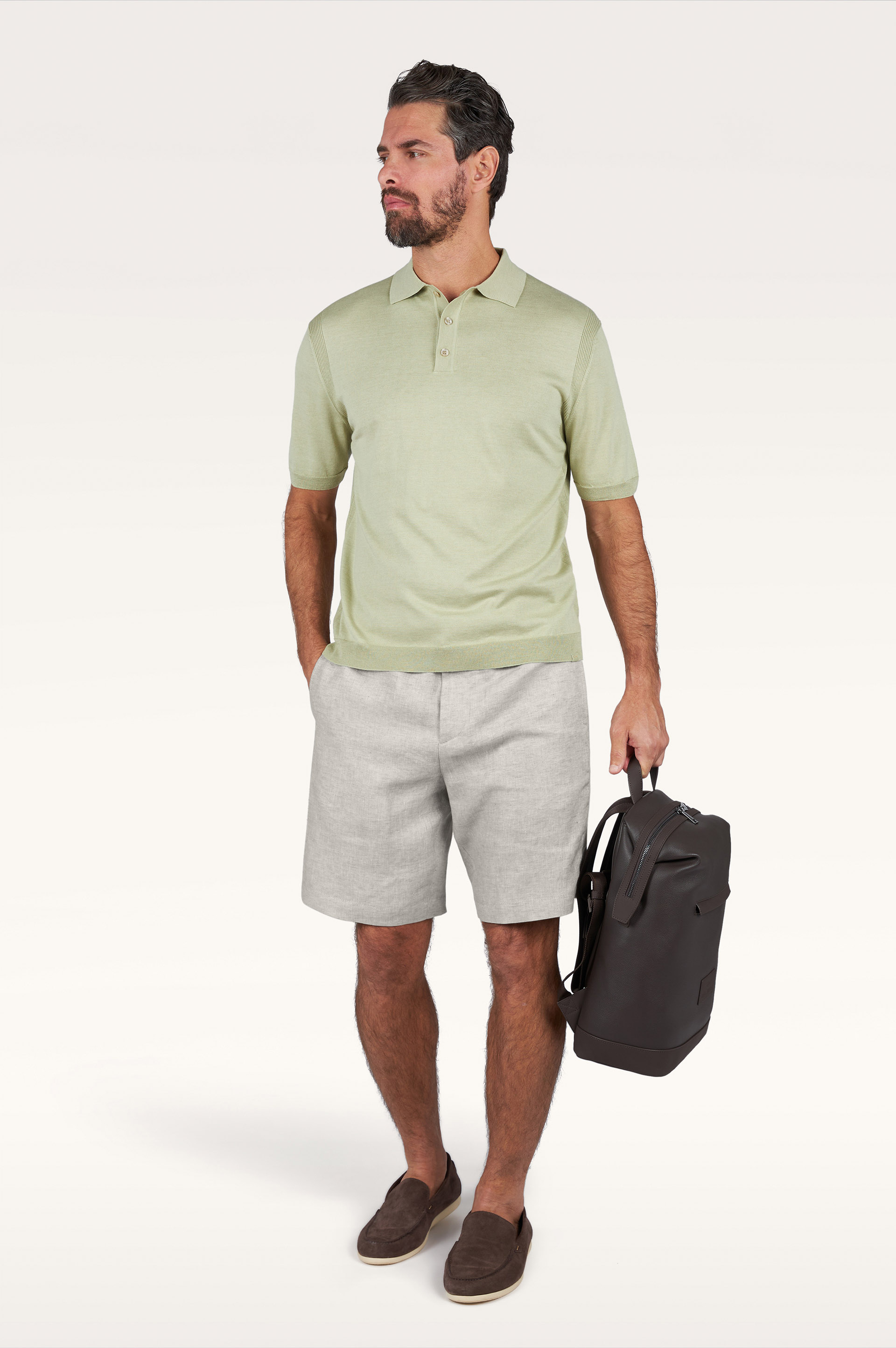 Bermudas de lino con cord&oacute;n ajustable image number 2