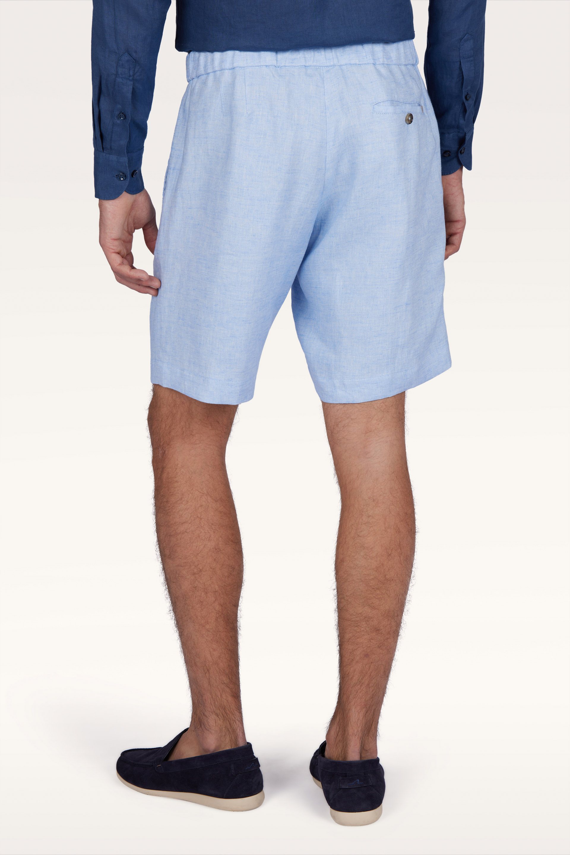 Bermuda in lino con coulisse image number 2