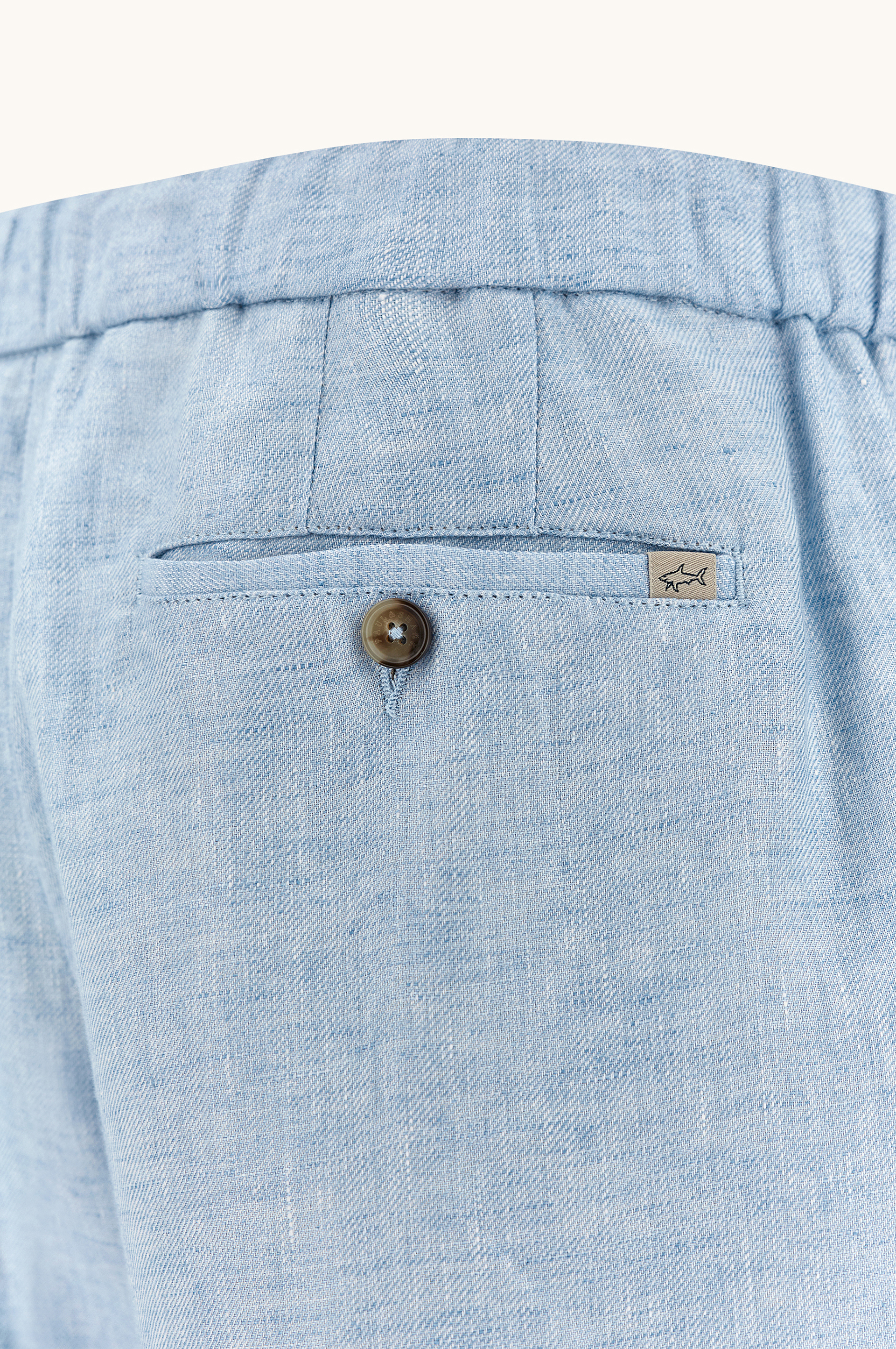 Linen bermuda shorts with drawstring image number 5