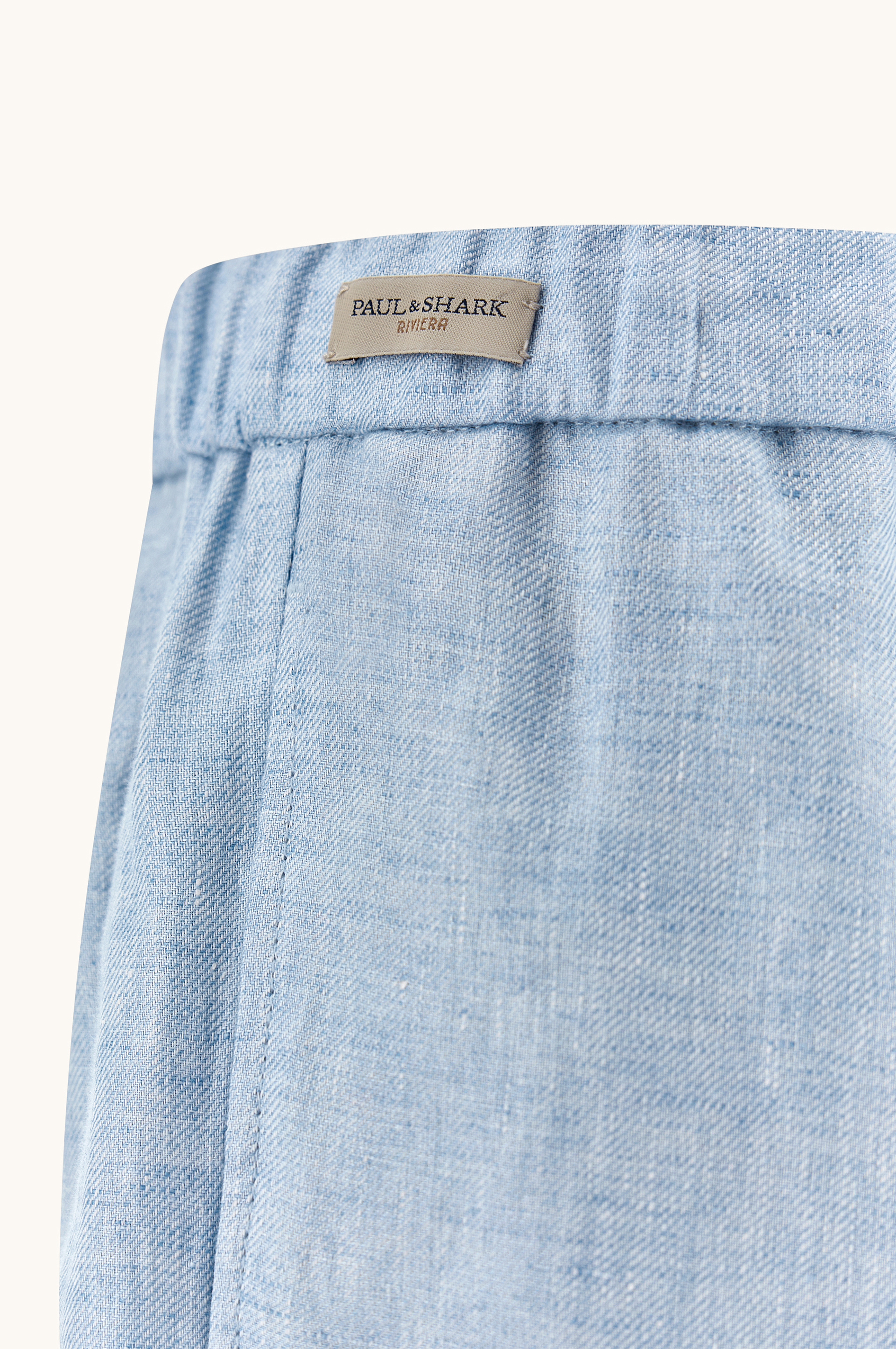 Linen bermuda shorts with drawstring image number 6