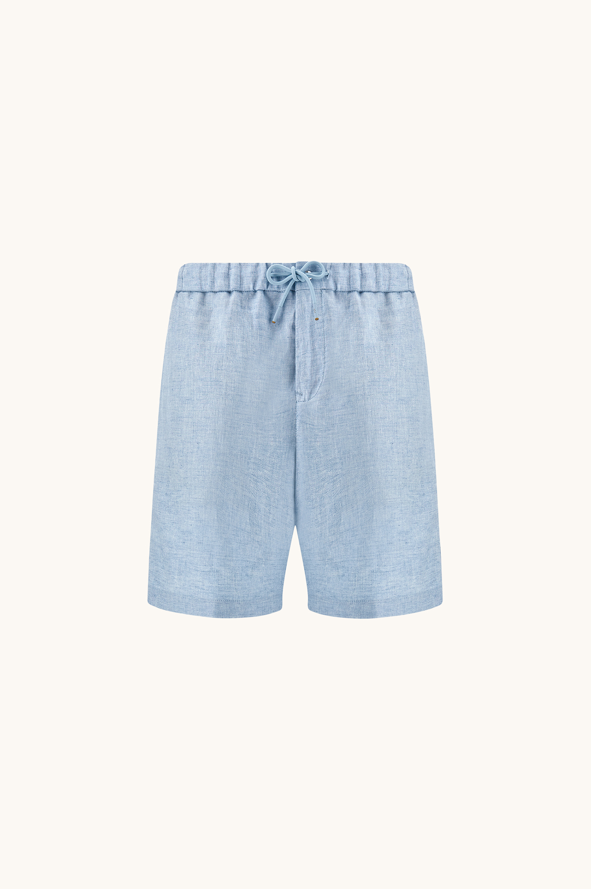 Linen bermuda shorts with drawstring image number 1