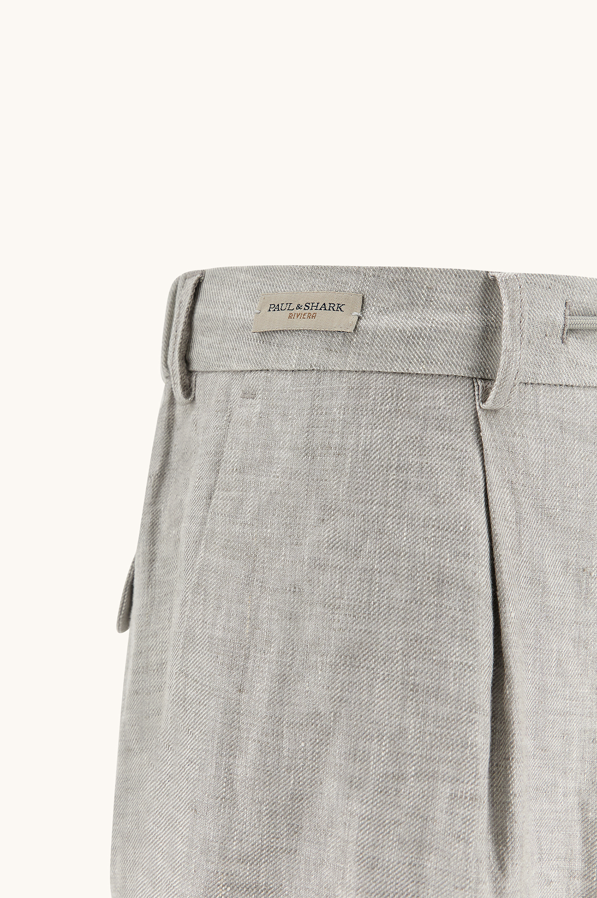 بنطال تشينو من الكتان image number 6