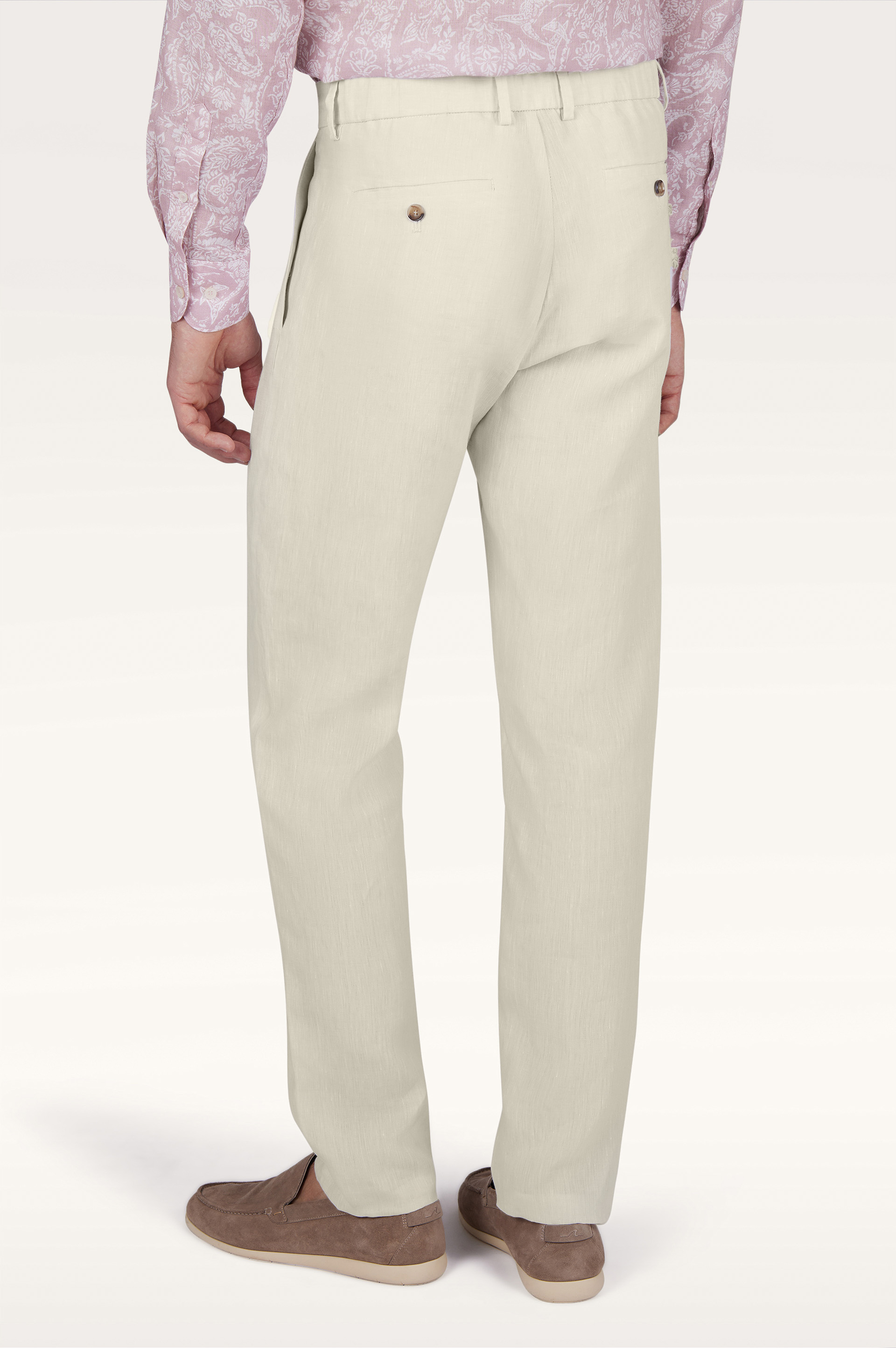 Linen chino trousers image number 3