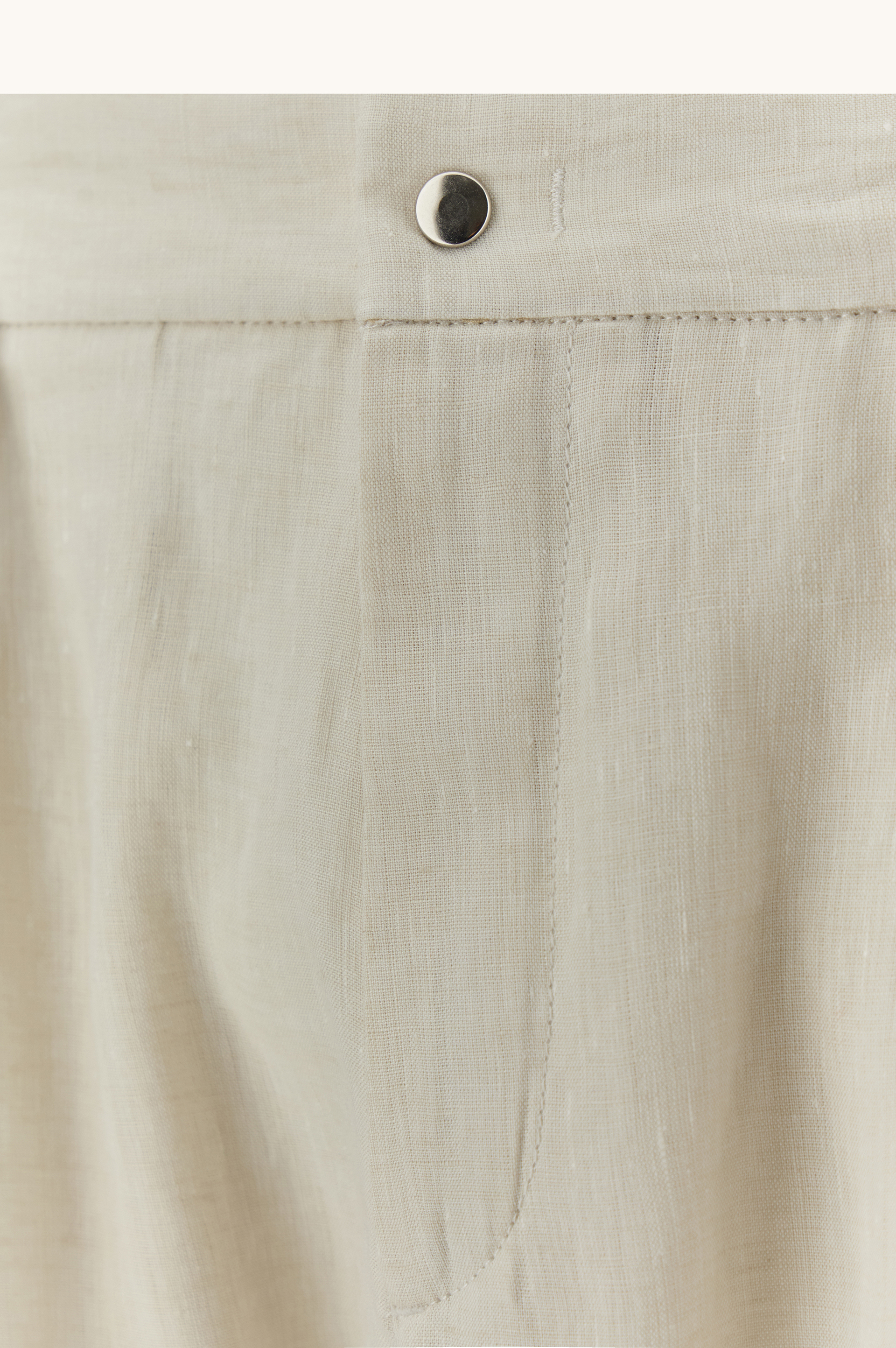 Linen chino trousers image number 8